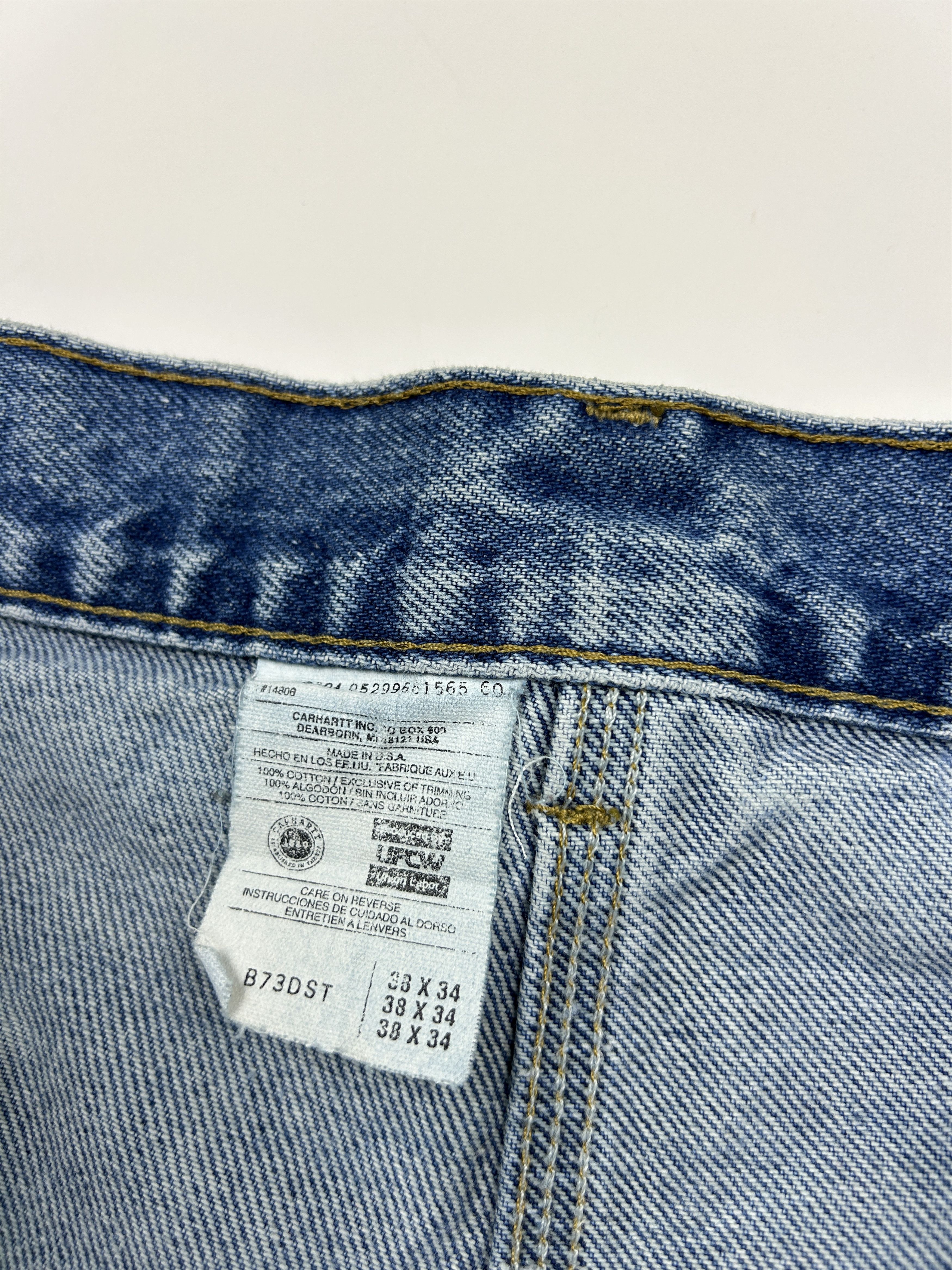 Carhartt Vintage Carhartt Denim Work-Wear Double Knee Pants Size 37W Size US 37 - 3 Thumbnail