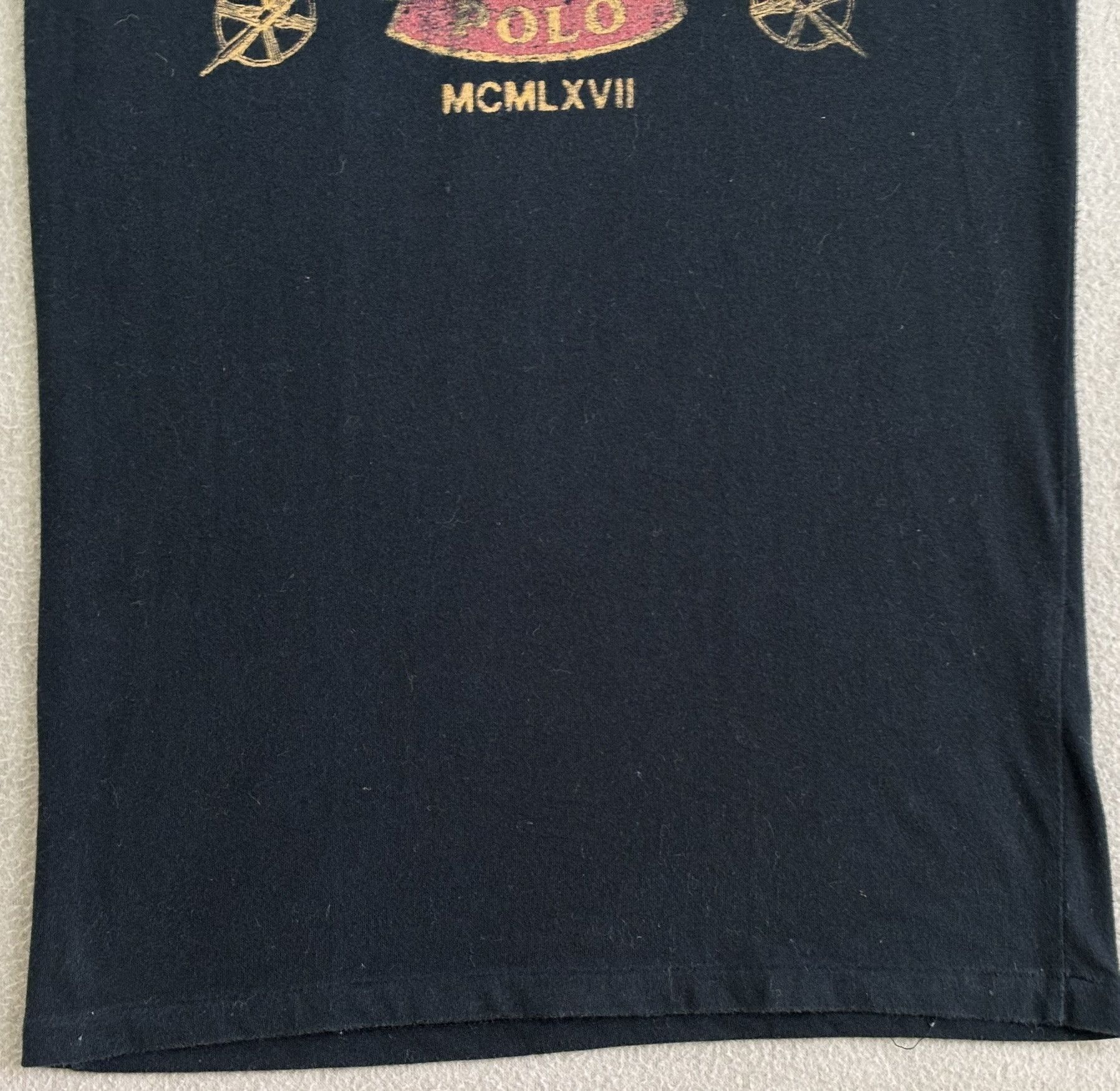 Ralph Lauren × Vintage Ralph Lauren MCMLXVII Black T-shirt Small Size S / US 4 / IT 40 - 6 Thumbnail