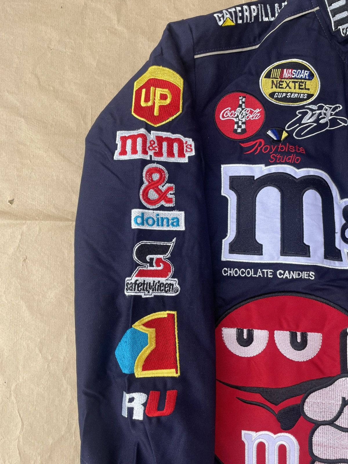 NASCAR × Vintage 🆘Rare🆘 Vintage JH Design M&M's NASCAR racing jacket navy L Size US L / EU 52-54 / 3 - 3 Thumbnail