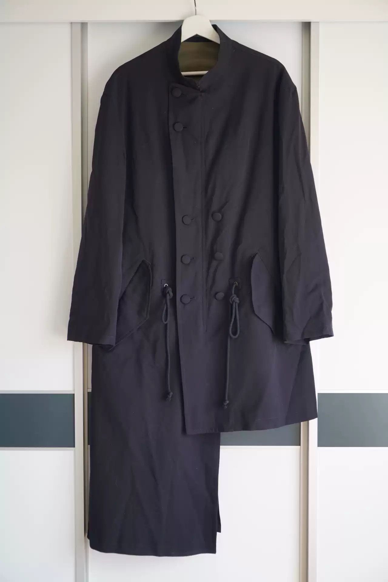 Yohji Yamamoto Yohji Yamamoto 20aw Asymmetrical Zip Coat-2505 Size US M / EU 48-50 / 2 - 2 Thumbnail