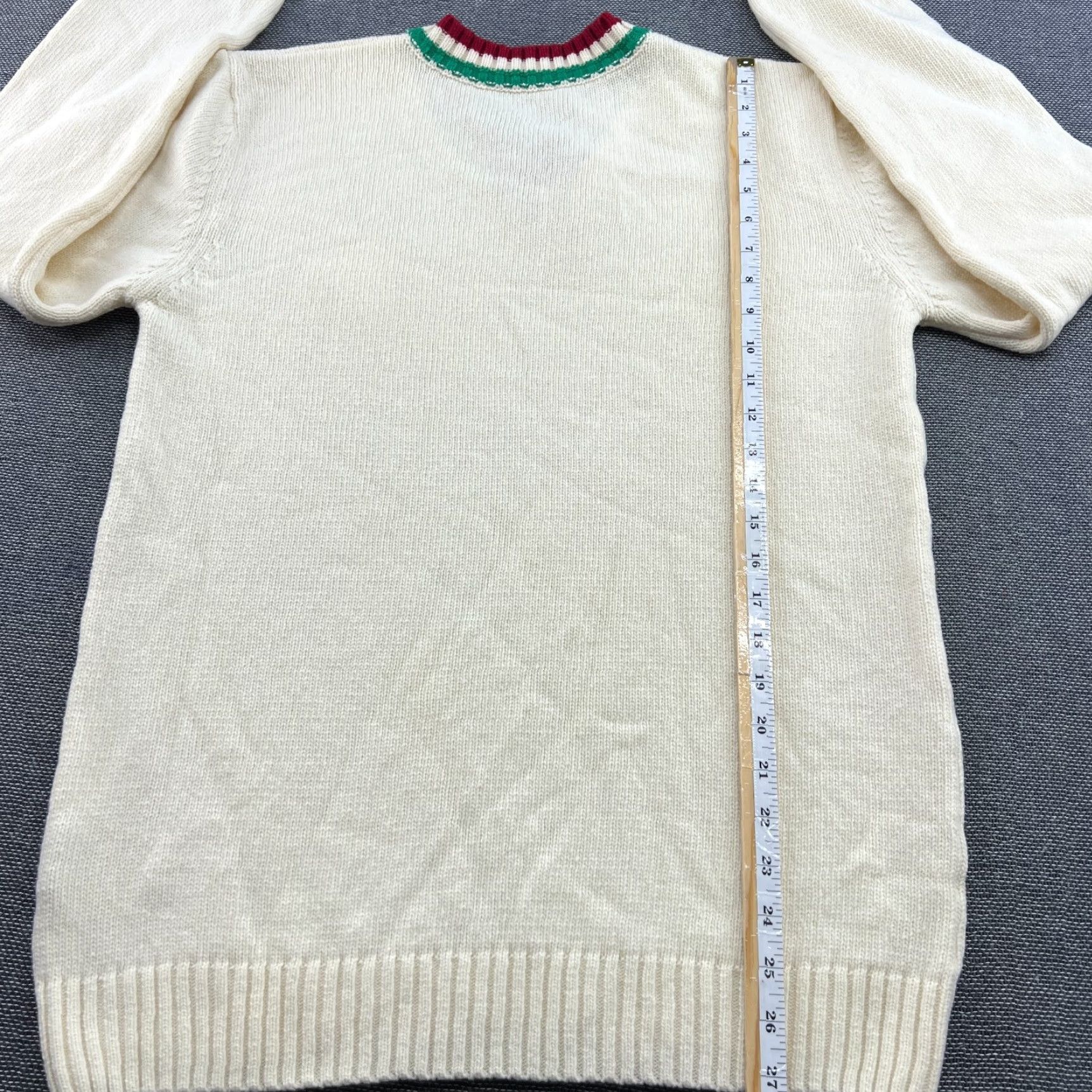 Vintage Holebrook Sweden Mens Sweater Medium V-Neck Wool White Ski Tour Size US M / EU 48-50 / 2 - 7 Thumbnail