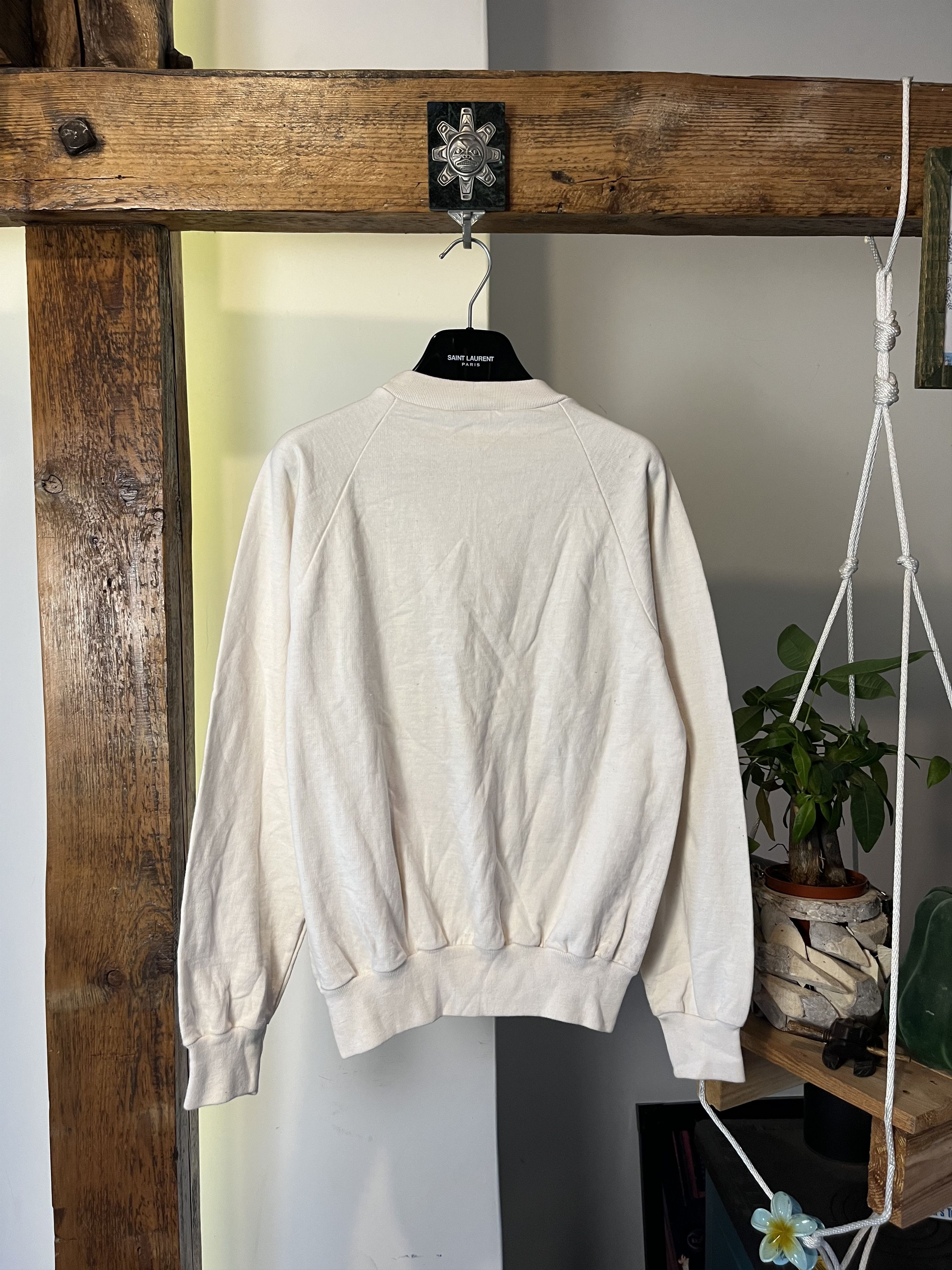 Vintage 80s Weed 420 God And On The Seventh Day Crewneck Size US M / EU 48-50 / 2 - 4 Thumbnail
