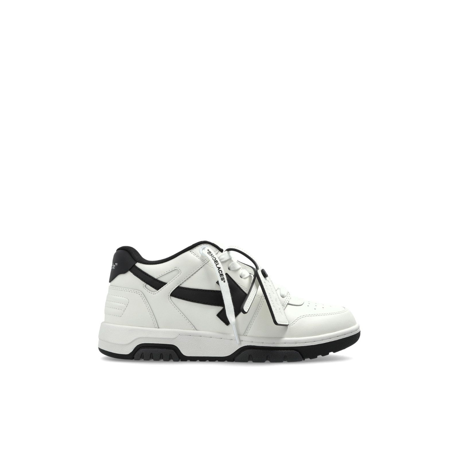 OFF-WHITE Walking Tag Out Of Office White Leather Sneakers N