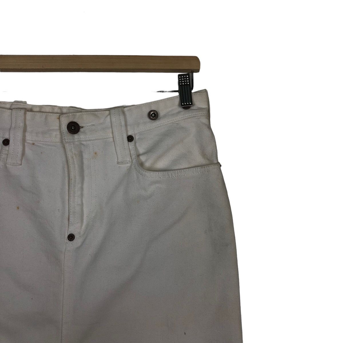 Polo Ralph Lauren 🔥Denim Skirt Ralph Lauren Leather Patch Size 30" / US 8 / IT 44 - 5 Thumbnail