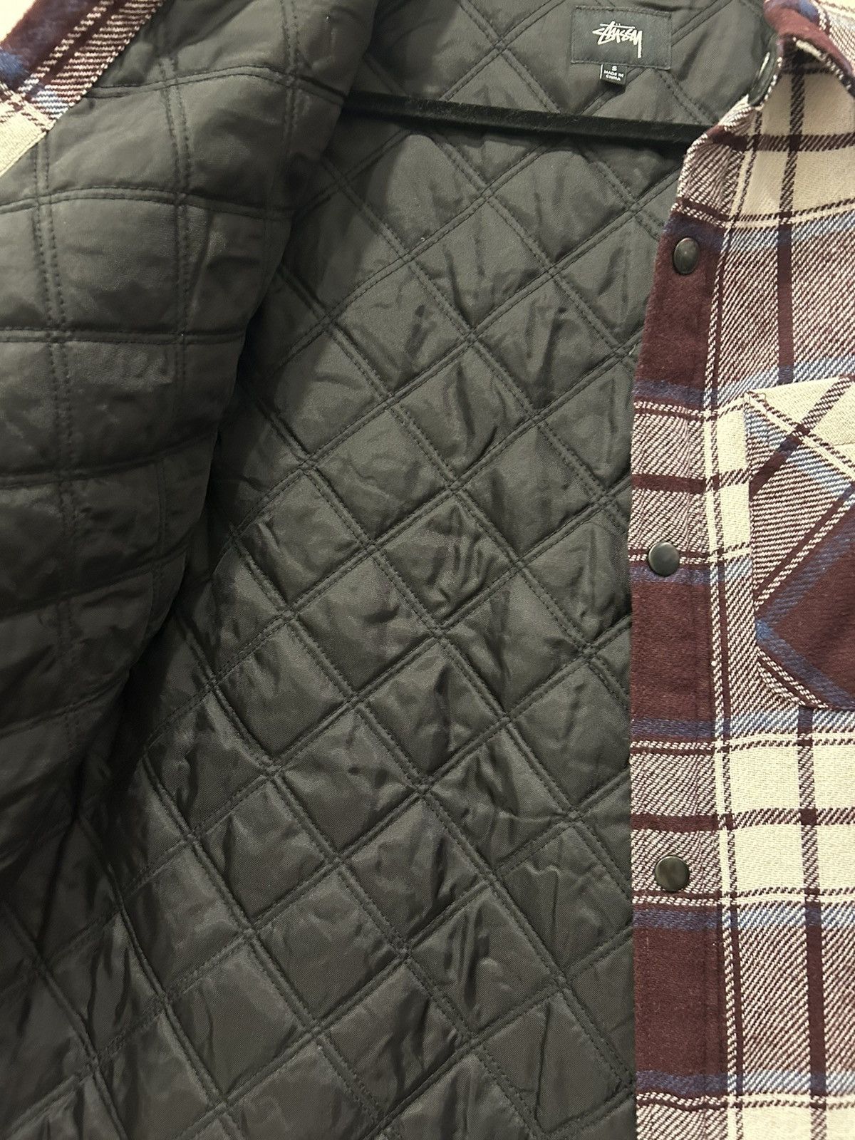 Stussy Quilted Plaid Wool Jacket Size US S / EU 44-46 / 1 - 5 Thumbnail