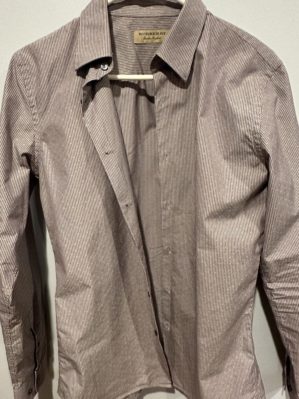 Burberry Burberry Dress Shirt Size US M / EU 48-50 / 2 - 1 Thumbnail
