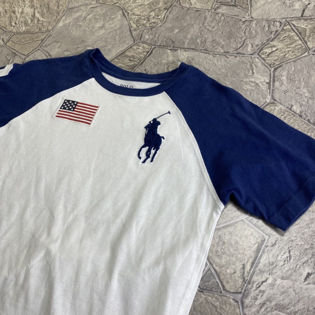 Polo Ralph Lauren Vintage Polo Ralph Lauren 3 Big Pony USA Rugby T- shirt Y2K Size US XXS / EU 40 - 2 Thumbnail