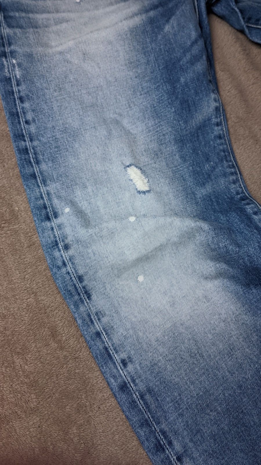 G-Star × If Six Was Nine × Le Grande Bleu (L.G.B.) G-Star Y2K vintage faded washed denim distressed pants Size US 34 / EU 50 - 4 Thumbnail