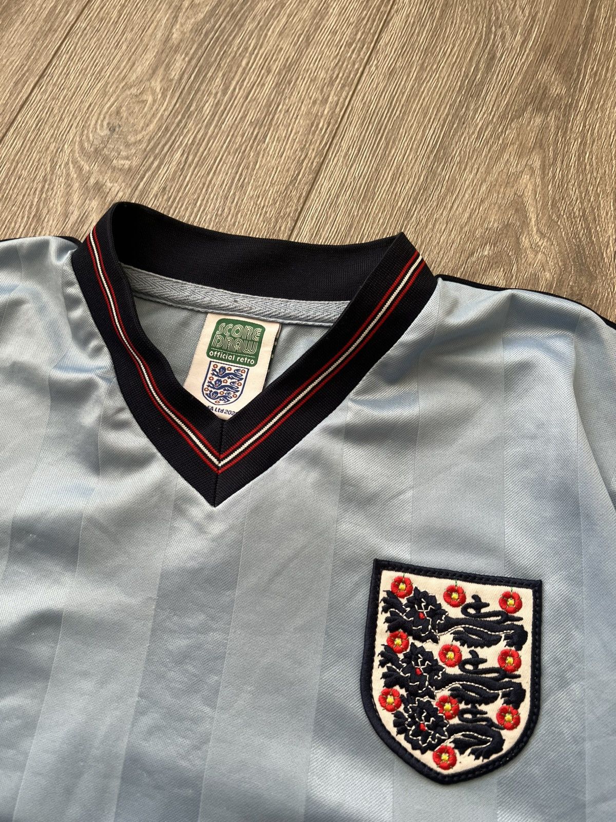 Vintage Score Draw Football England Jersey Blokecore Size US M / EU 48-50 / 2 - 3 Thumbnail