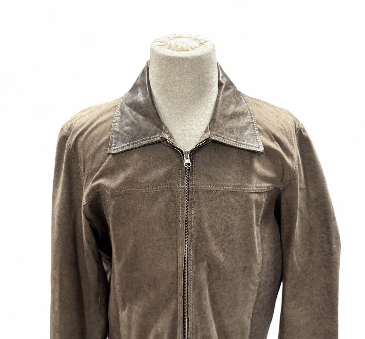 Other Vintage Leather Ranch Factory baggy leather bomber Jacket Size US XL / EU 56 / 4 - 2 Thumbnail