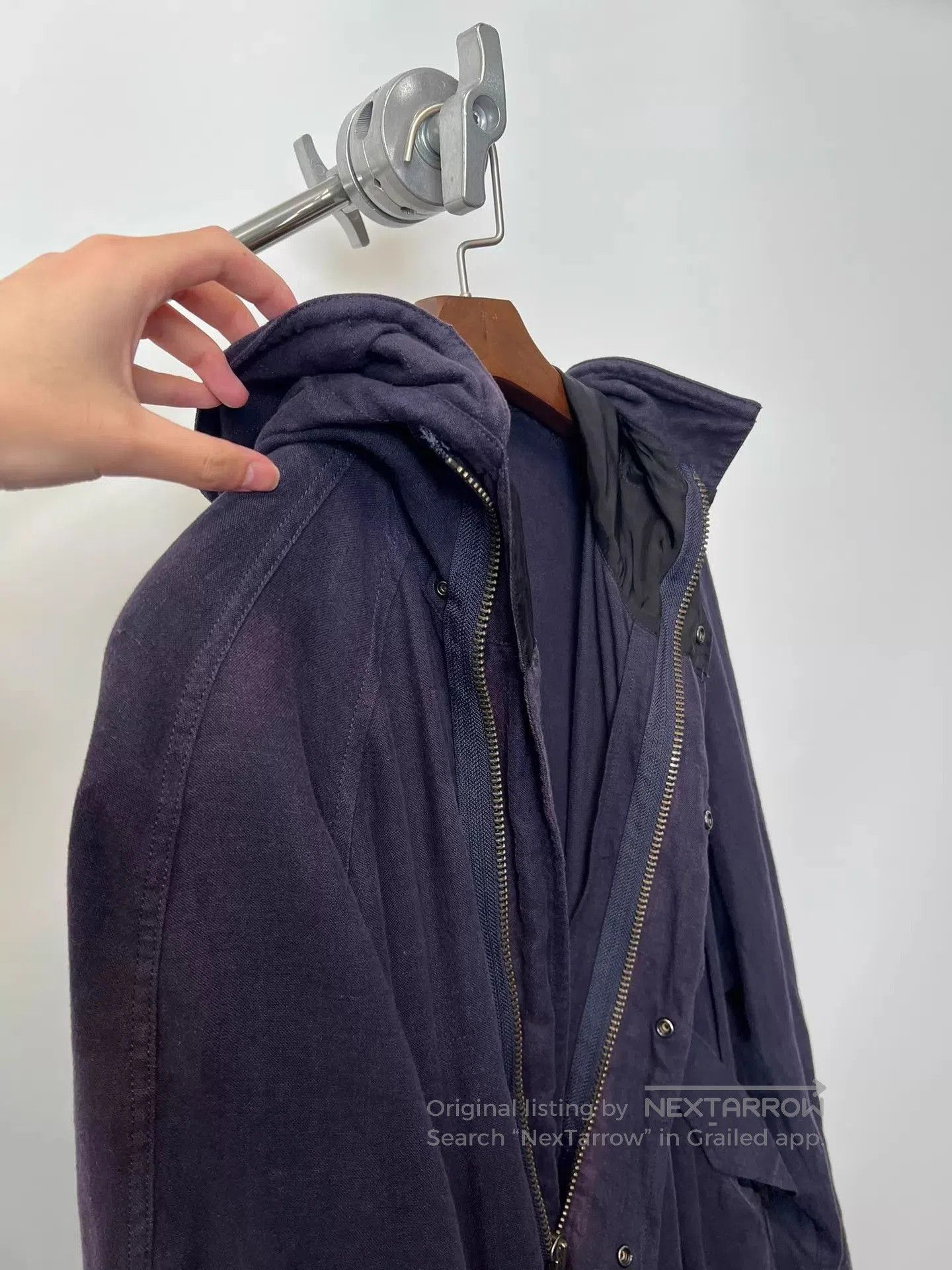 Yohji Yamamoto Hooded Long Parka Coat. Size US M / EU 48-50 / 2 - 6 Thumbnail