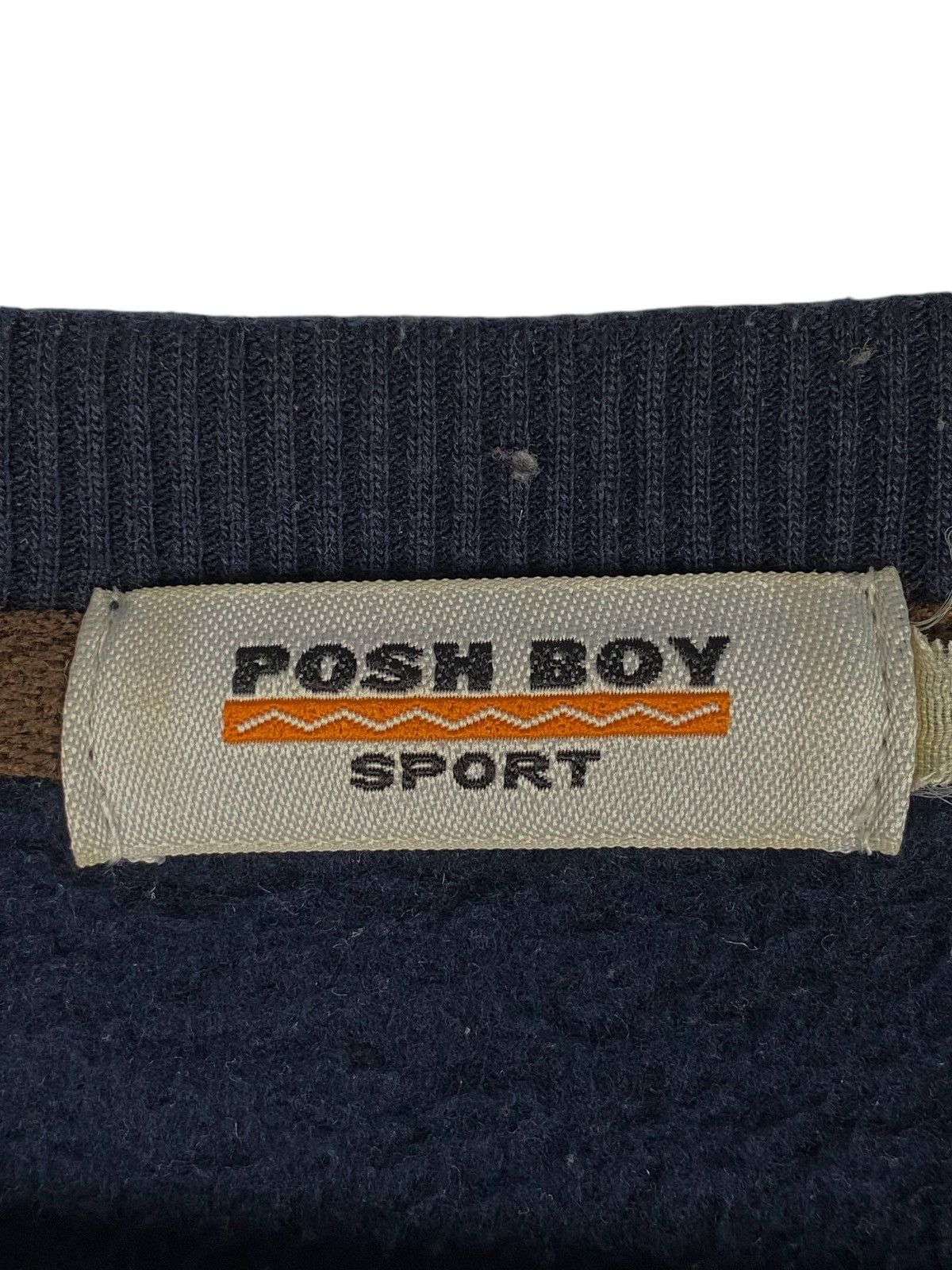 Vintage Vintage Posh Boy Sweatshirt Crewneck Pullover Navy Blue Size US M / EU 48-50 / 2 - 7 Thumbnail