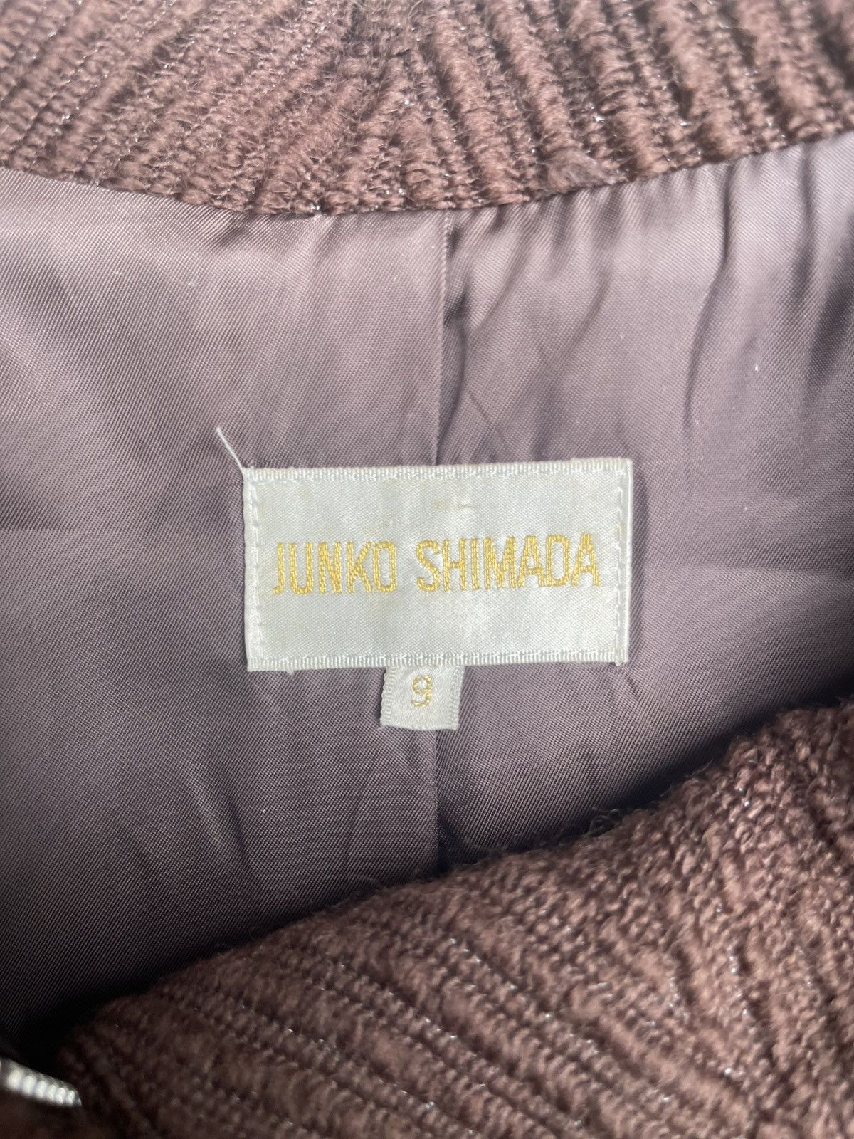 Junko Shimada Junko Shimada Brown Herringbone Coat Flared Wool Design Size S / US 4 / IT 40 - 3 Thumbnail