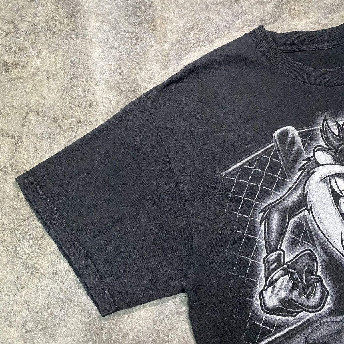 Cartoon Network × Vintage × Warner Bros Vintage 90’s Tazmania Movie Taz Don’t Tap T Shirt Acme Size US L / EU 52-54 / 3 - 3 Thumbnail