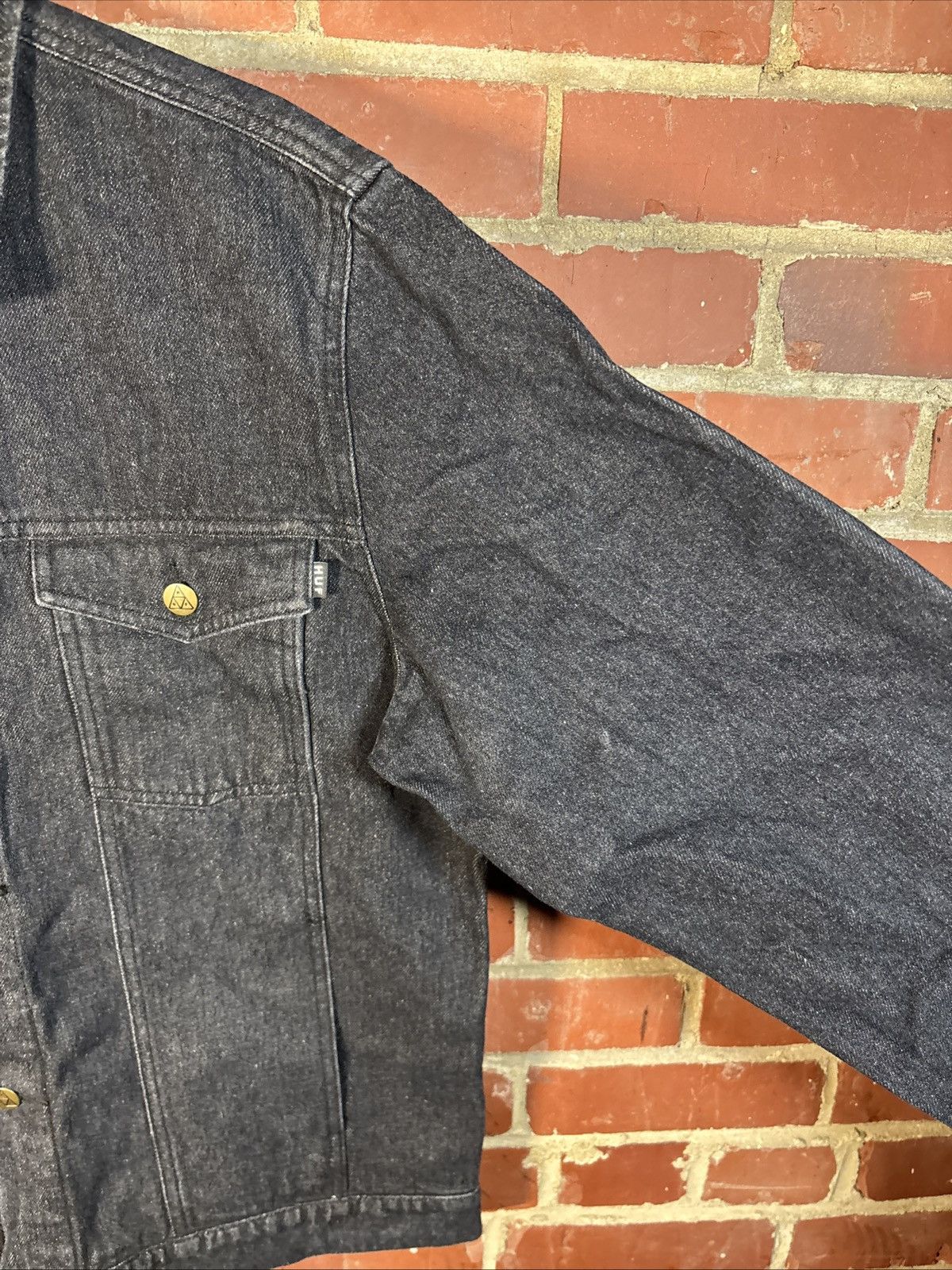 Huf HUF Worldwide 2002 Denim Full Button Jean Jacket Large Size US L / EU 52-54 / 3 - 6 Thumbnail
