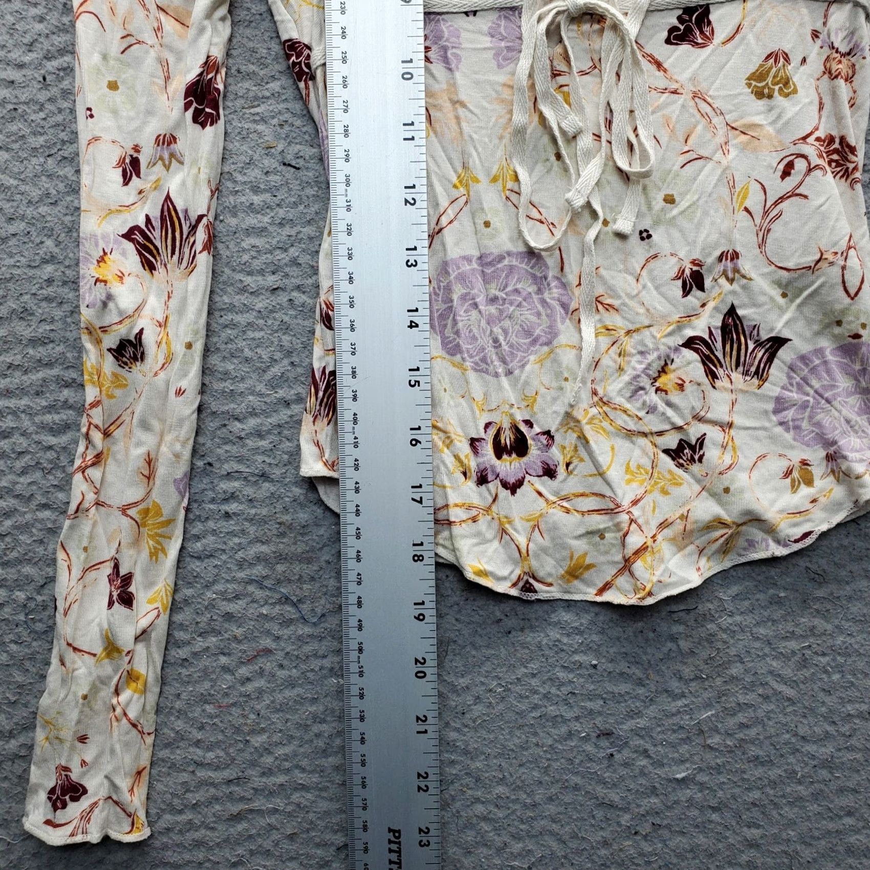Free People Free People Make Easy Fitted Top Womens XS Multicolor Scoop Neck Tie Waist Size XS / US 0-2 / IT 36-38 - 4 Thumbnail