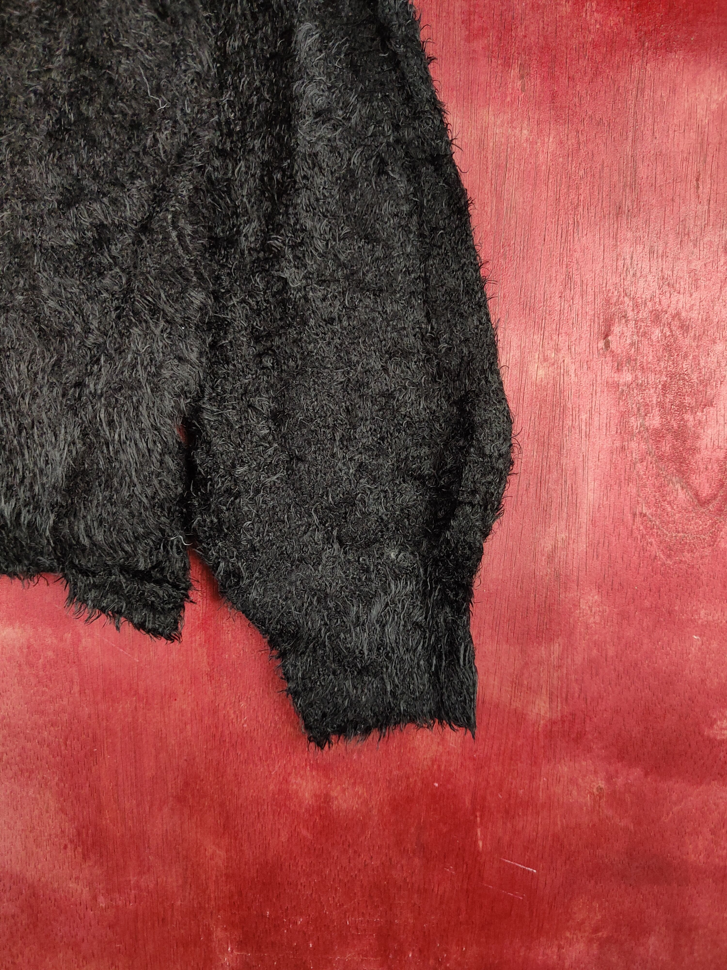 Japanese Brand × Vintage Spray Premium Black Fur Mohair Knitwear ❌ HOT STUFF Size M / US 6-8 / IT 42-44 - 8 Thumbnail