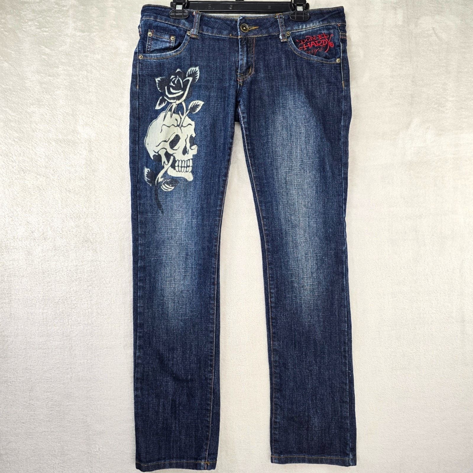 Christian Audigier Ed Hardy Christian Audigier Jeans Womens 31 Fits 34x32 Skull Size 34" / US 12 / IT 48 - 1 Thumbnail