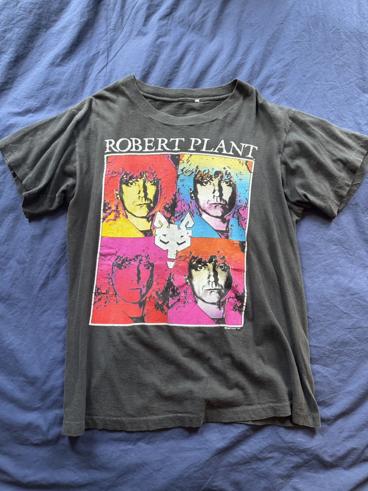 Vintage 90s Vintage Robert Plant Tour T-Shirt Size US M / EU 48-50 / 2 - 1 Thumbnail