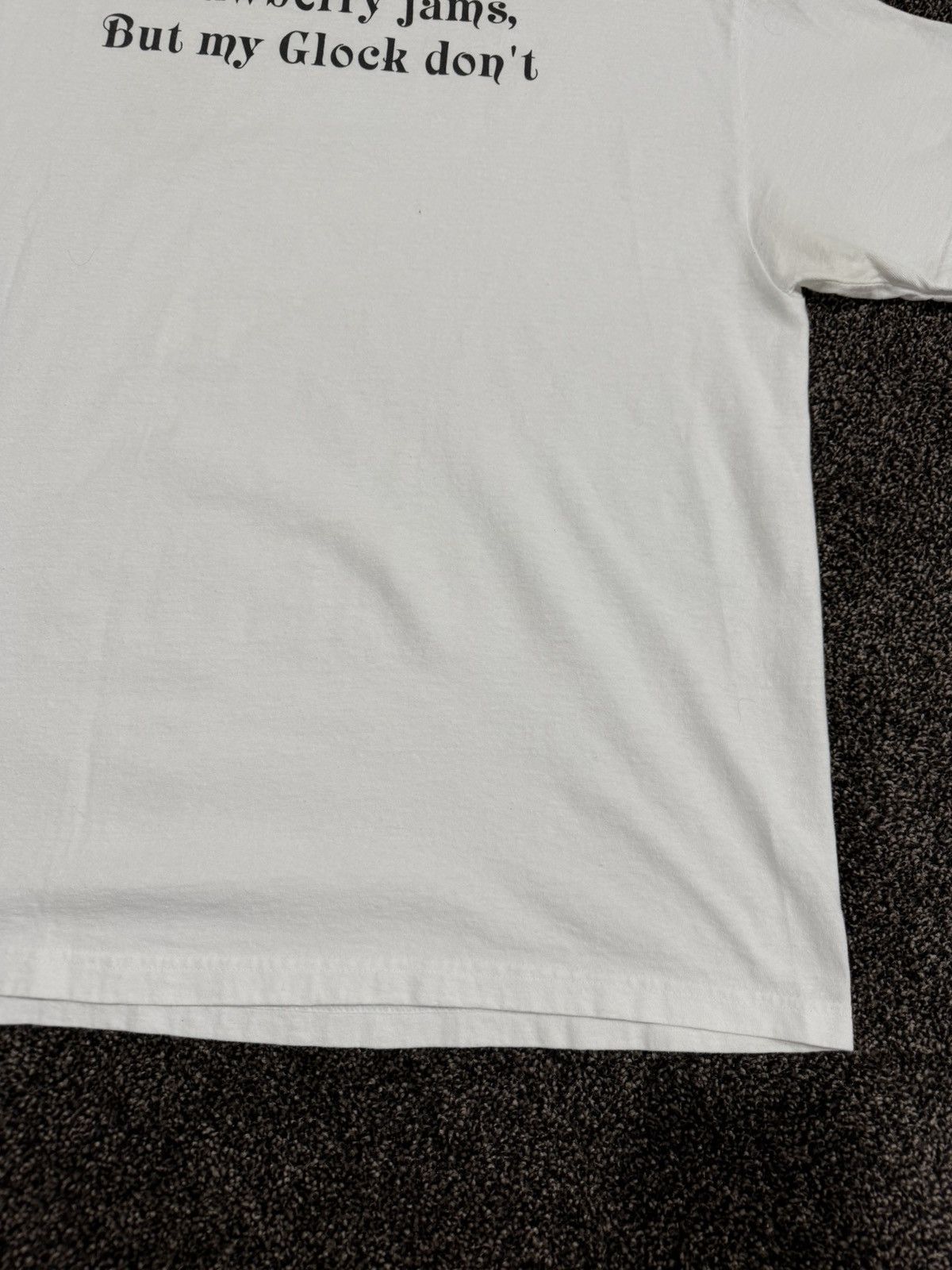 Strawberry Strawberry Jams but my Glock Don’t x Ben Baller White SS Tee Size US XL / EU 56 / 4 - 12 Thumbnail