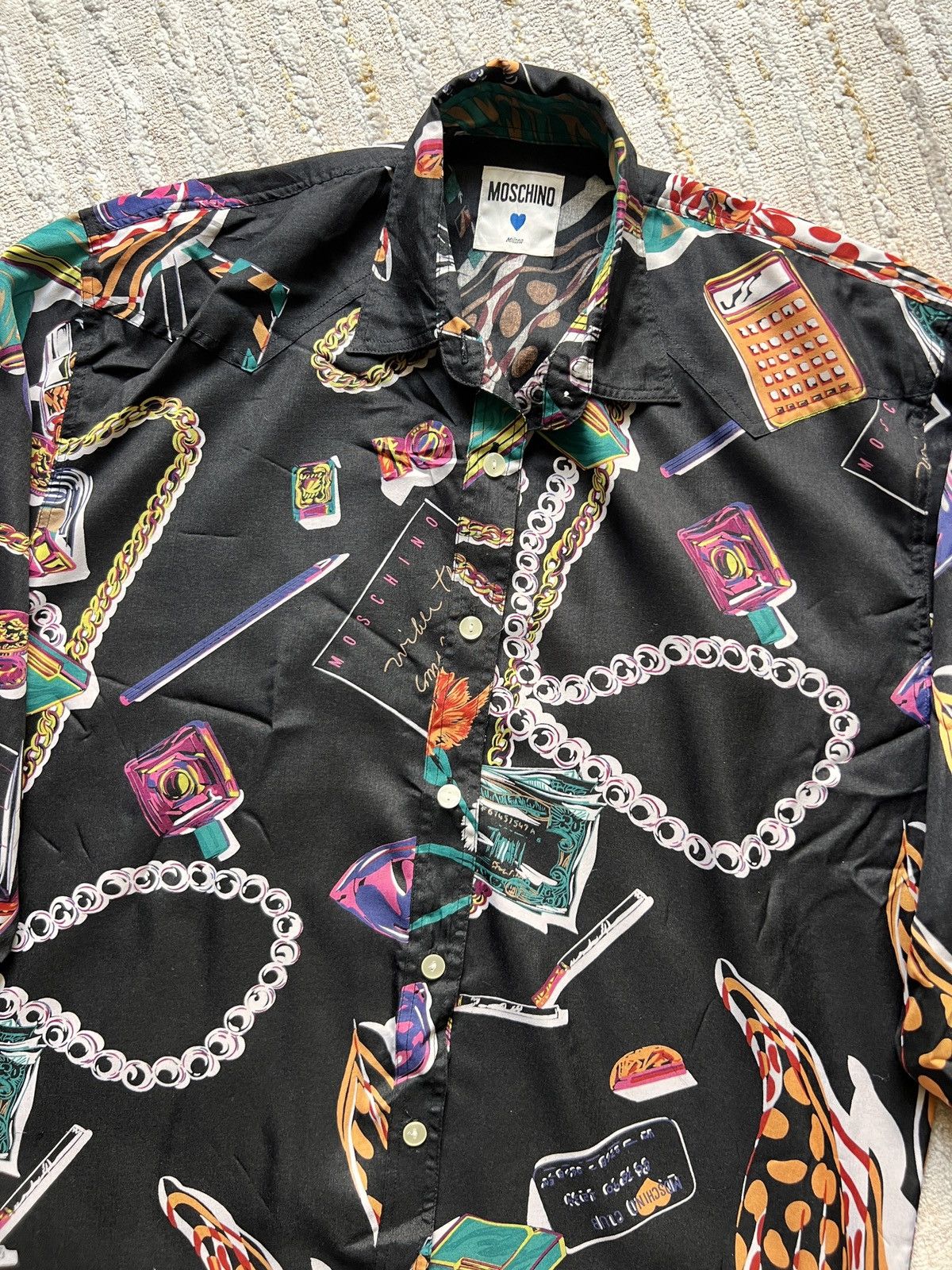 Love Moschino × Moschino Moschino Barouqe Long Button Ups Shirt Size M / US 6-8 / IT 42-44 - 3 Thumbnail