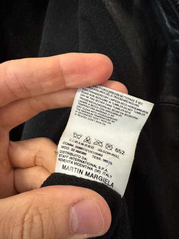 Maison Margiela × Vintage Vintage MM6 Maison Margiela Leather Bomber Black Jacket S Size S / US 4 / IT 40 - 4 Thumbnail