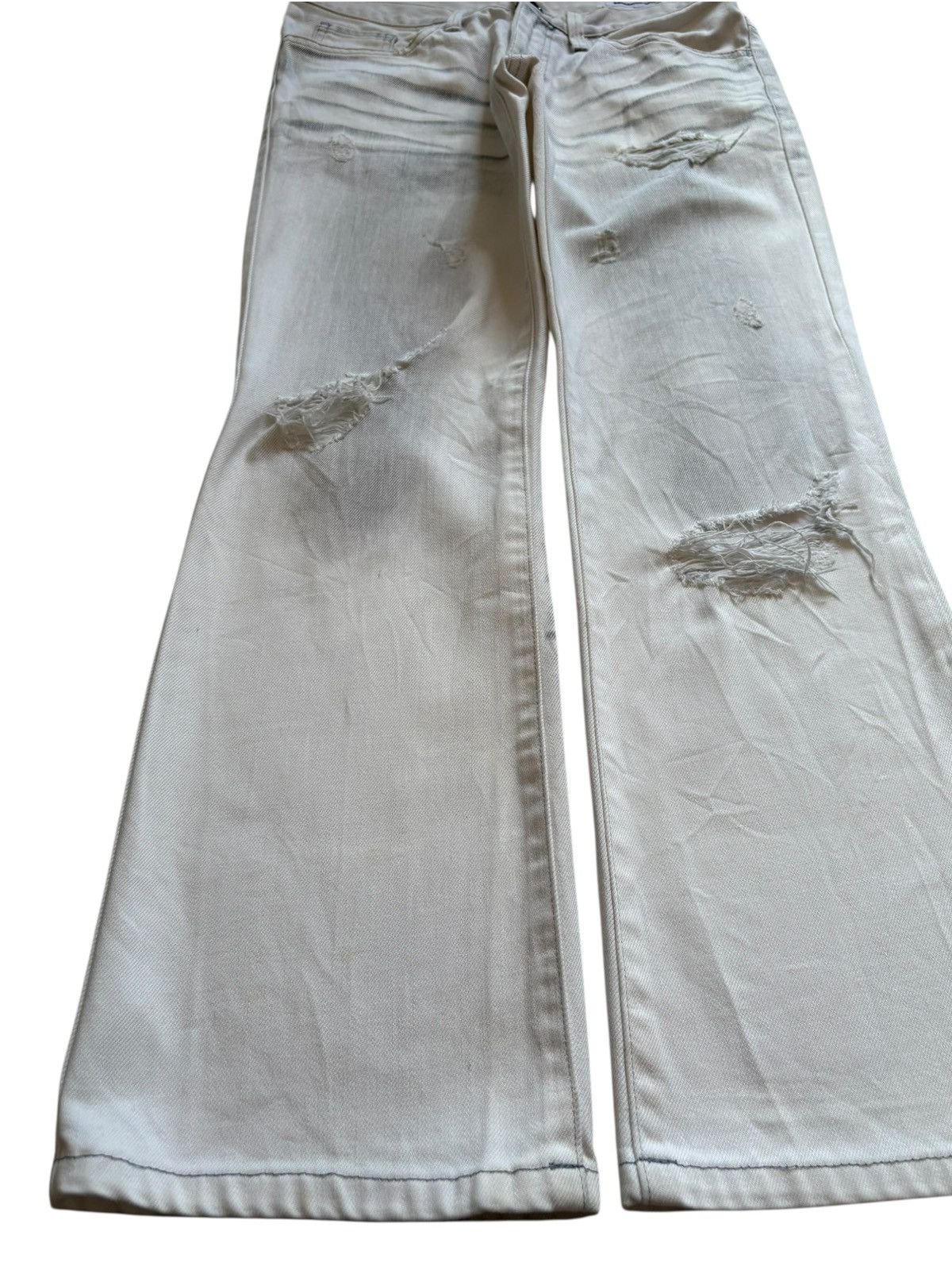 semanticdesign Vintage Semantic Design Charcoal Wash Ripped Bootcut Jeans Size 30" / US 8 / IT 44 - 6 Thumbnail