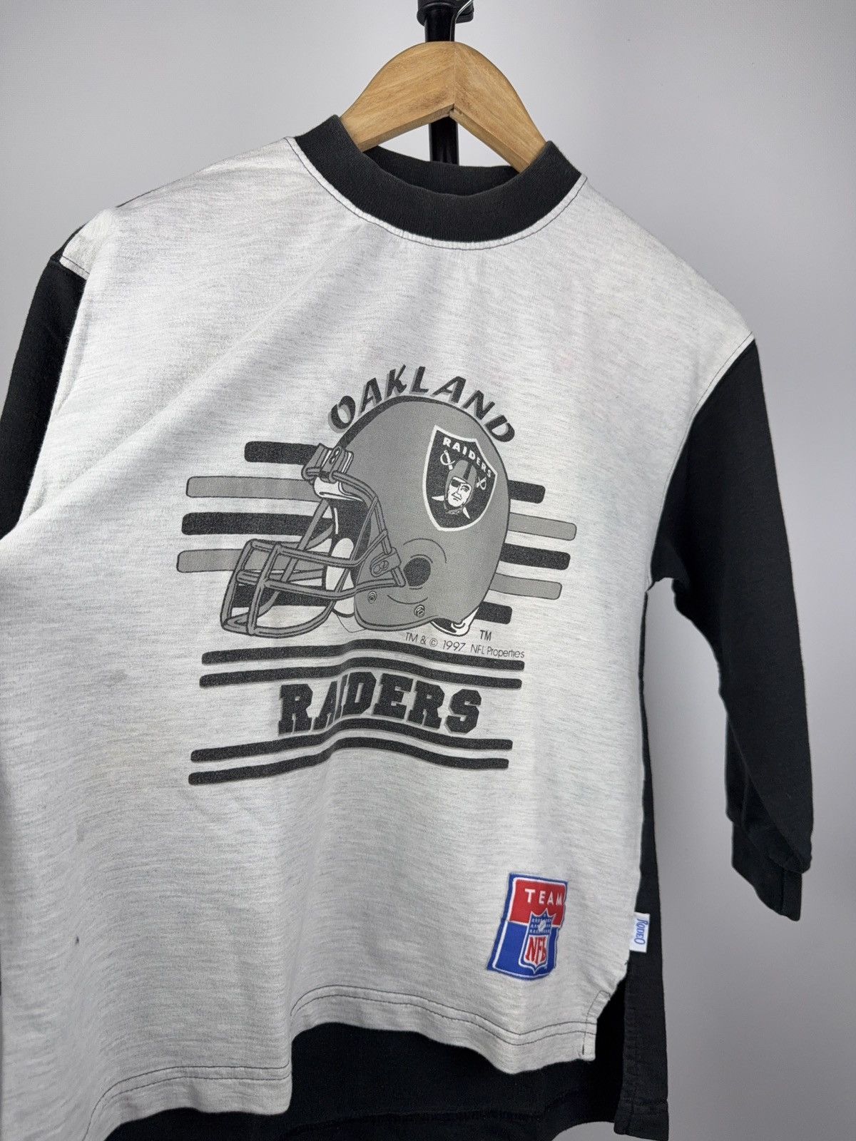 NFL × Vintage 90s Junior Oakland Riders NFL Sweatshirt Boxy 8-9 years Size US XXS / EU 40 - 7 Thumbnail