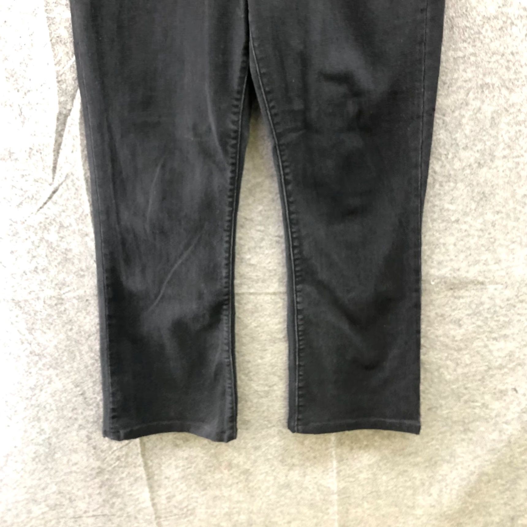 Uniqlo Uniqlo Pants Womens 25 Black High Rise Flare Ankle Cropped Stretch Slim Size 42" / US 20 - 4 Thumbnail