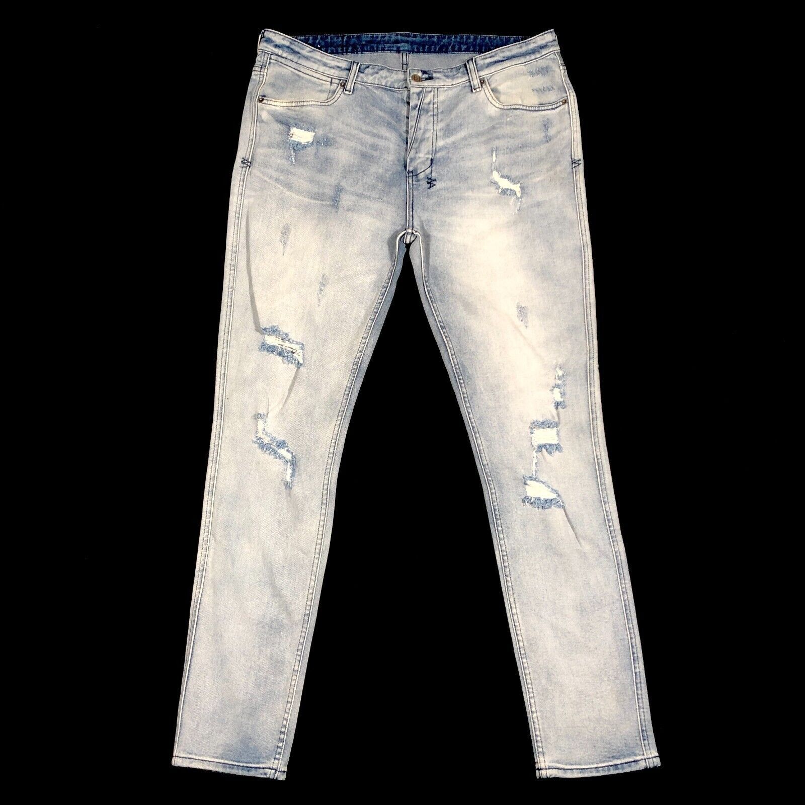 Ksubi Ksubi Van Winkle Trashed Dreams Denim Jeans Pants 38x33 Size US 38 / EU 54 - 1 Thumbnail