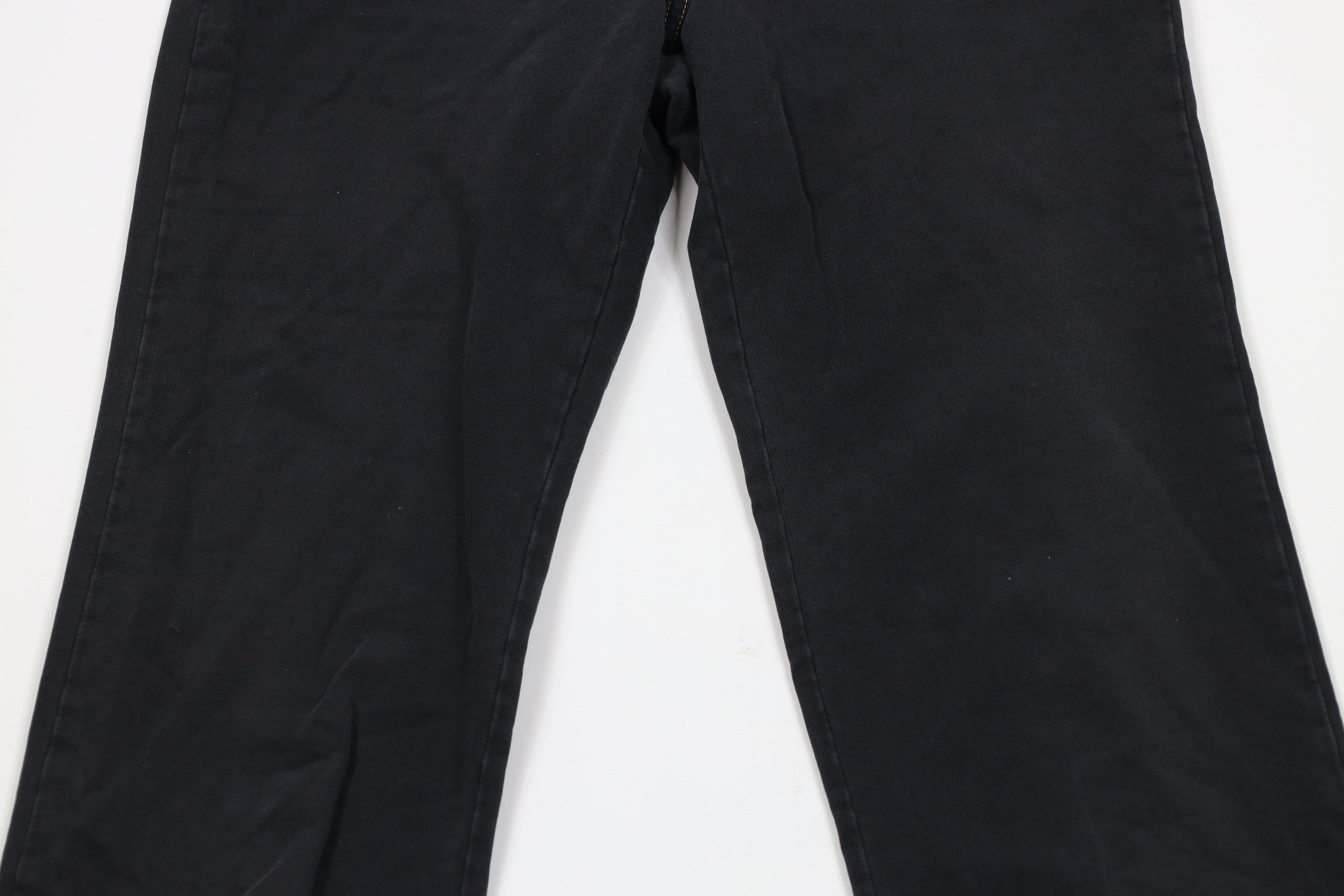 Vintage Vintage 90s Y2K Streetwear Babydoll Wide Leg Pants Black Size 27" / US 4 / IT 40 - 3 Thumbnail