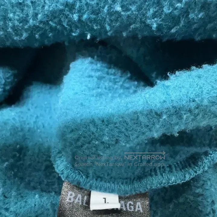 Balenciaga Balenciaga Blue Logo Hoodie for Men. Size US S / EU 44-46 / 1 - 3 Thumbnail