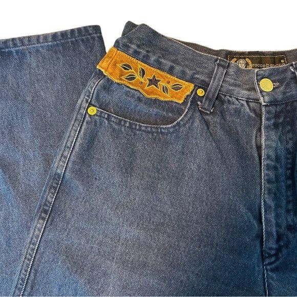 Other Vintage Italian Denim Jeans Embroidered Western Size 30" / US 8 / IT 44 - 6 Thumbnail