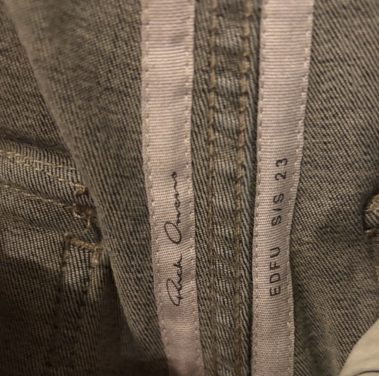 Rick Owens Rick Owens Runway Double Cargo Jumbo Bela Drawstring Denim Size US 36 / EU 52 - 13 Thumbnail