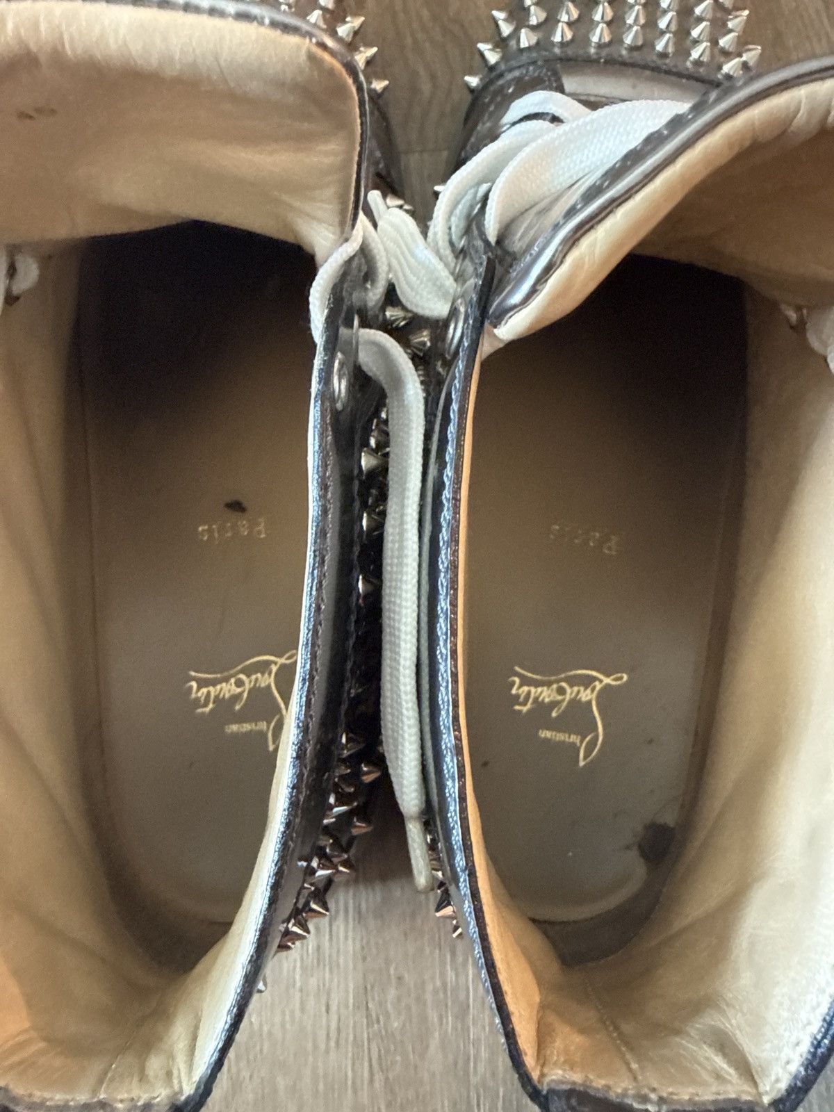 Christian Louboutin LOUIS FLAT ANTISPECCHIO/SPIKES Size US 11.5 / EU 44-45 - 9 Thumbnail