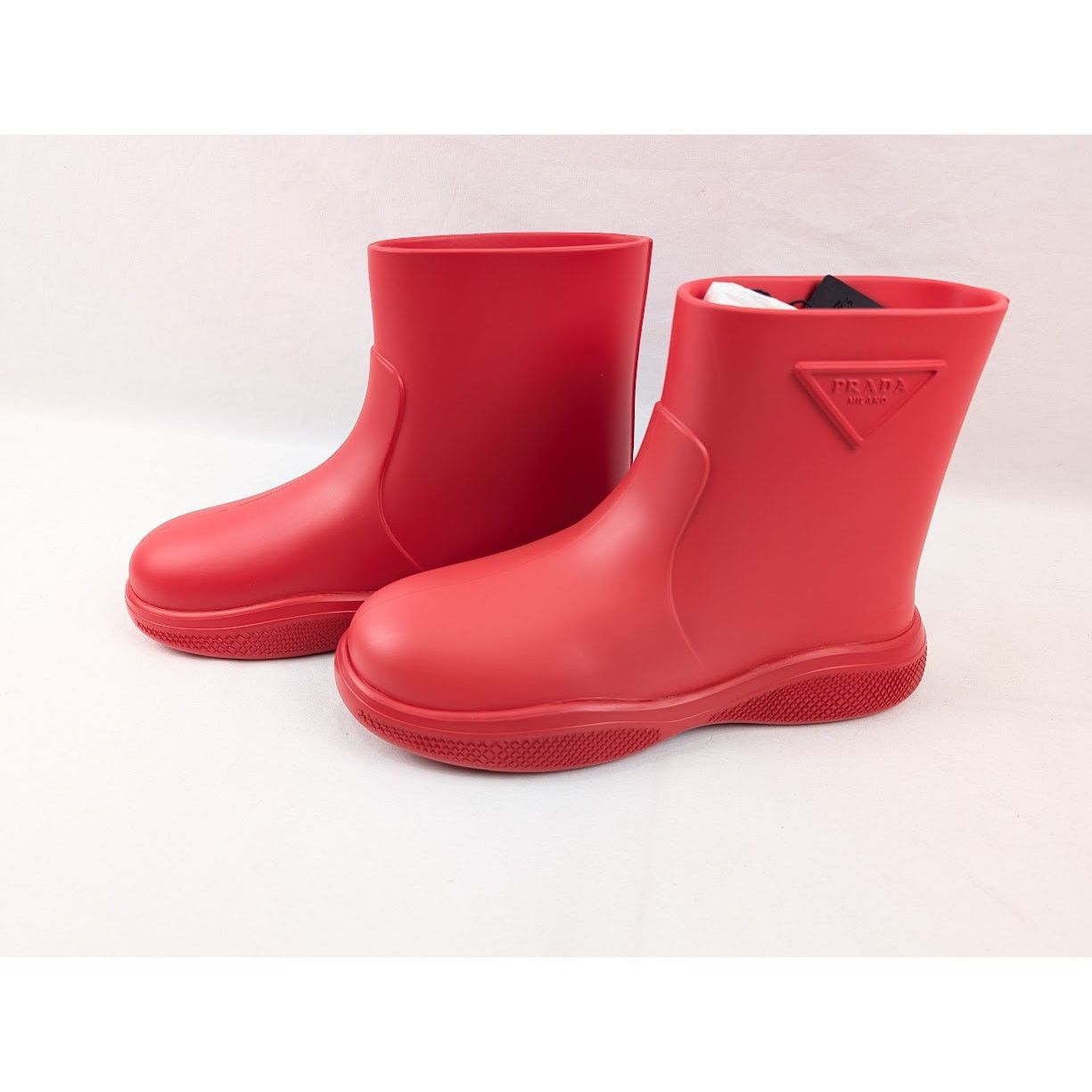 Prada o1rshd1 Mellow Ankle Boots in Rosso Size US 10 / EU 43 - 15 Thumbnail