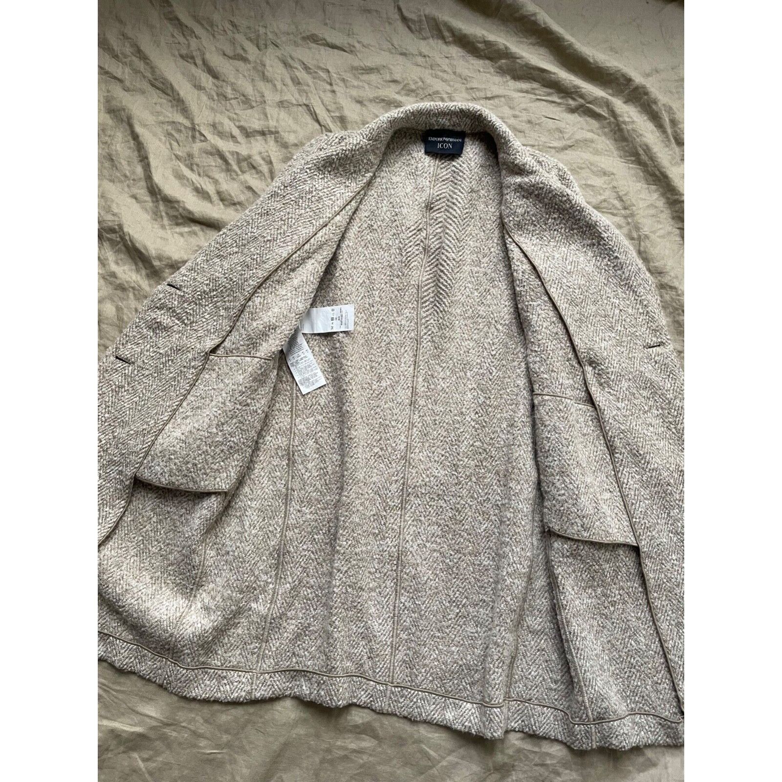 Emporio Armani Emporio Armani Icon Double Breasted Wool Alpaca Coat 8318AC Size M / US 6-8 / IT 42-44 - 3 Thumbnail