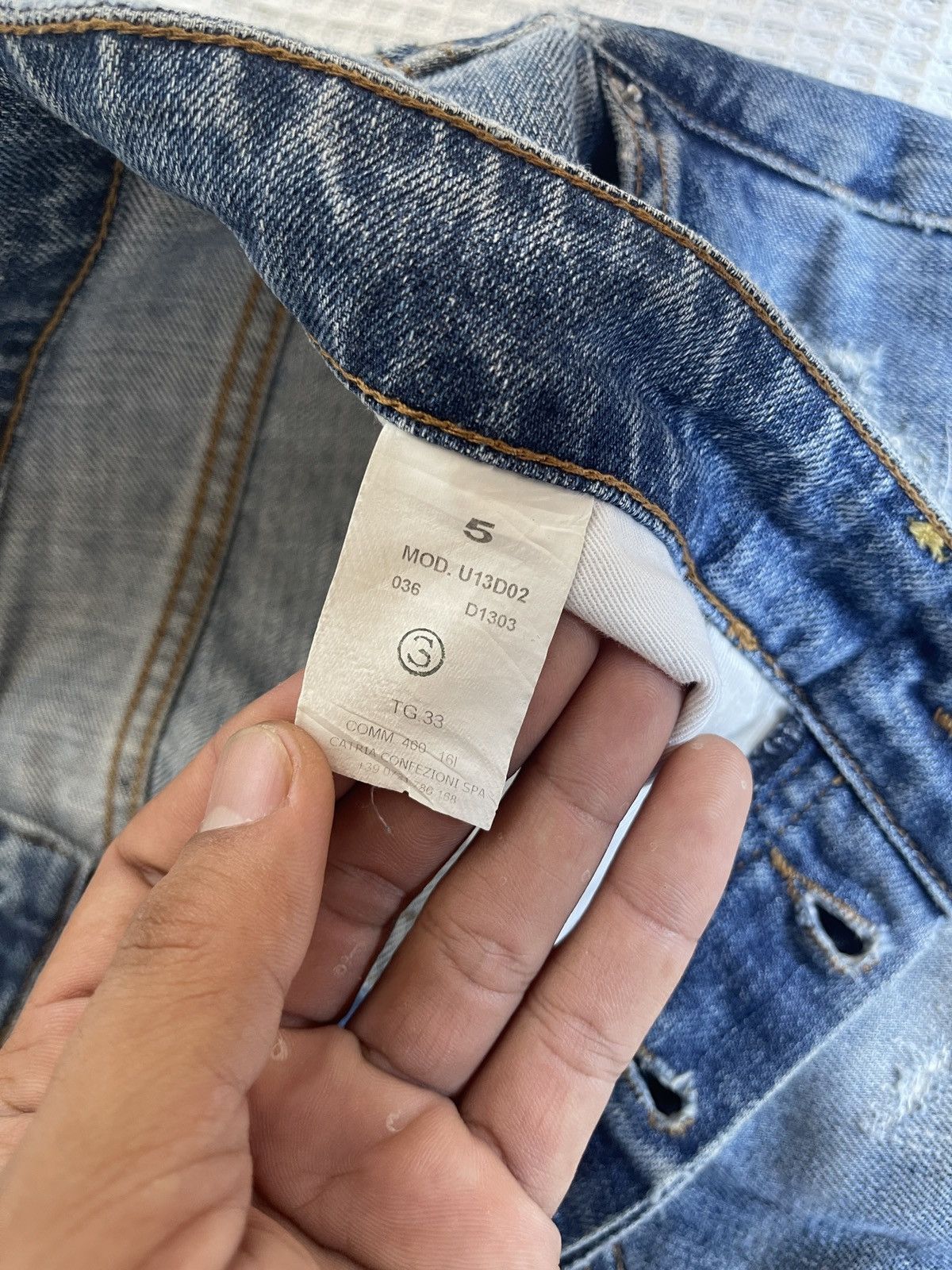 DEPARTMENT5 Thrashed🔥DEPARTMENT 5🔥Scab Distressed Light Wash Denim Size US 34 / EU 50 - 15 Thumbnail
