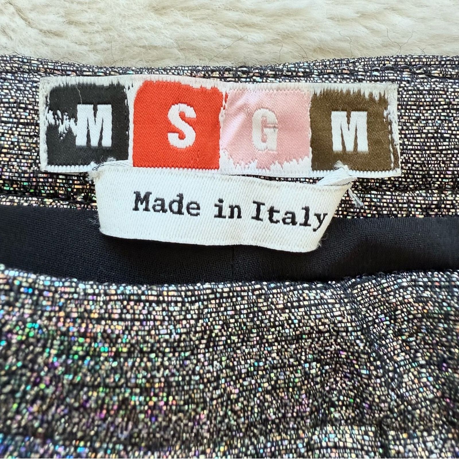 MSGM MSGM women shimmer pants size S Authentic Retail 480$ Size 27" / US 4 / IT 40 - 5 Thumbnail
