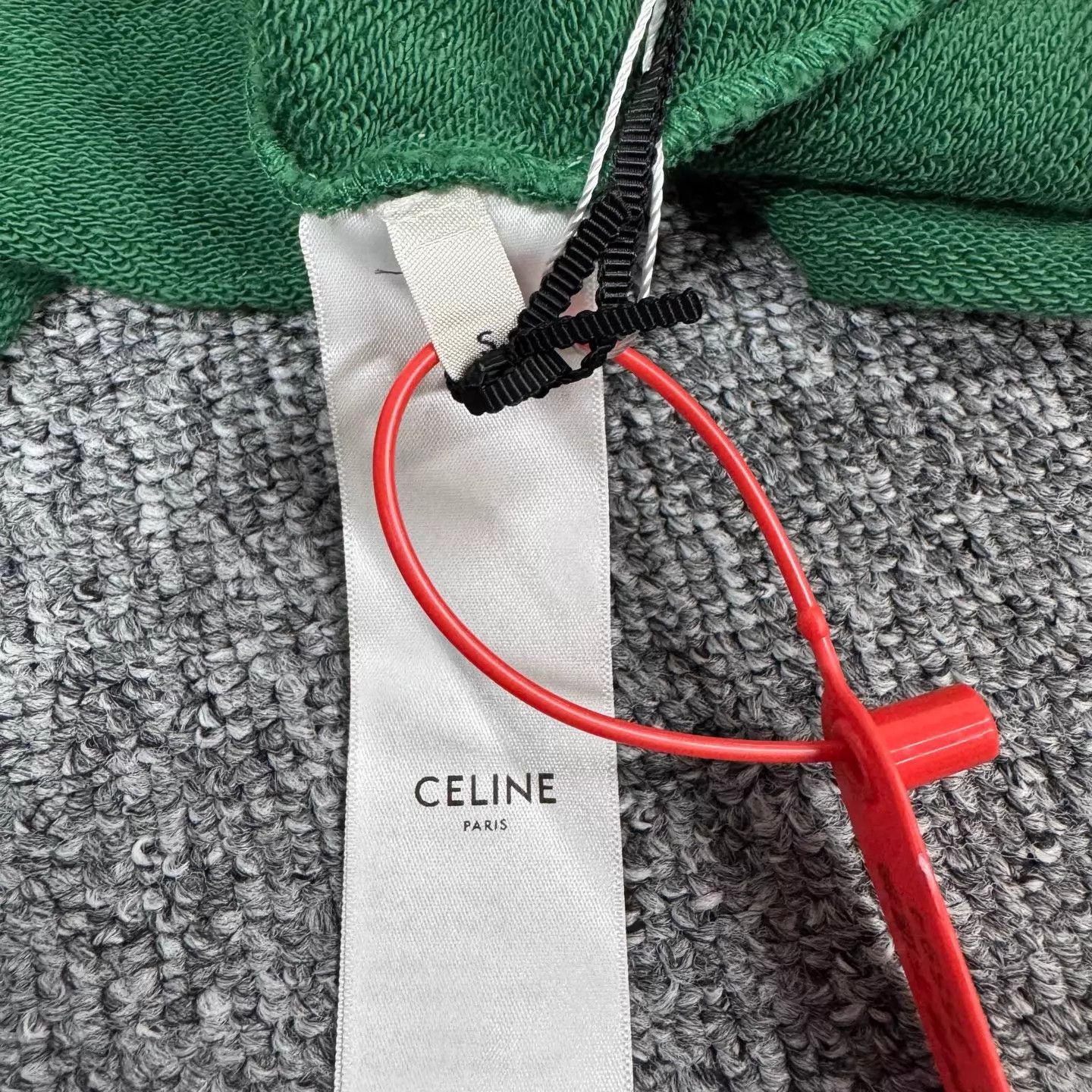 Gucci Celine Green Big Logo Short Hoodie S New With Tags Size S / US 4 / IT 40 - 7 Thumbnail