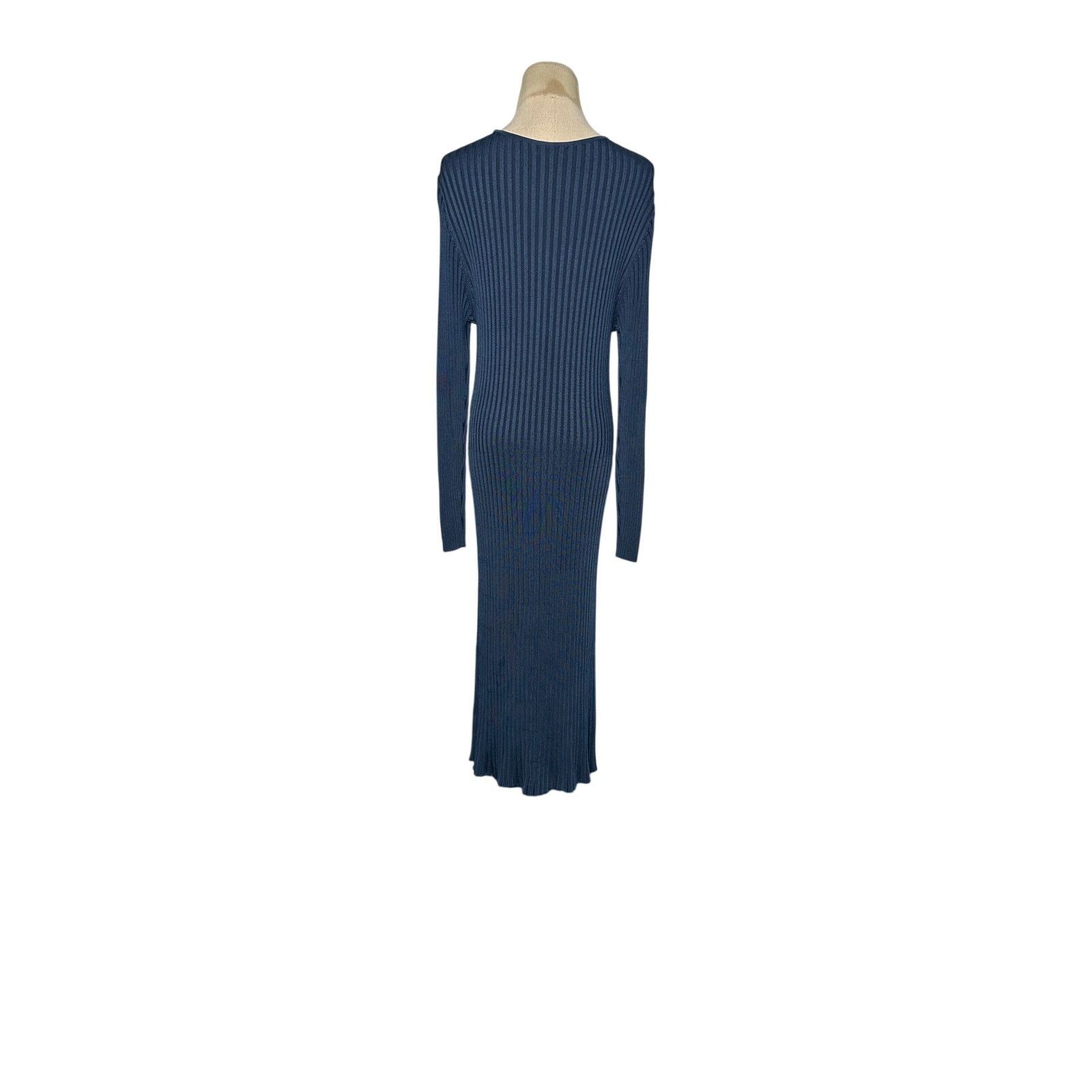 H&M H&M stale blue knit long sleeves midi sweater dress size XL Size XL / US 12-14 / IT 48-50 - 13 Thumbnail