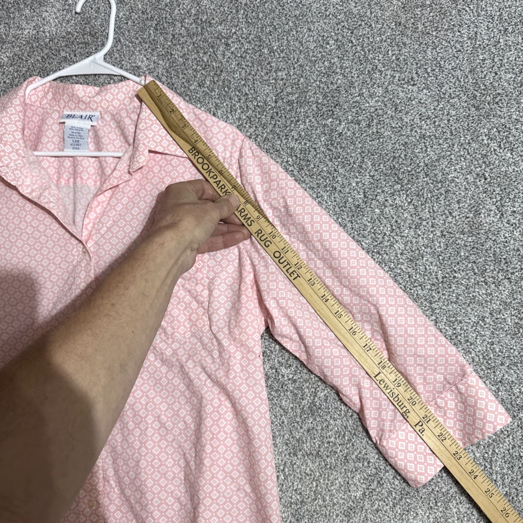 Blair Blair Top Womens Large Cottagecore Office Pastel Dainty Preppy Retro Button Up Size L / US 10 / IT 46 - 4 Thumbnail