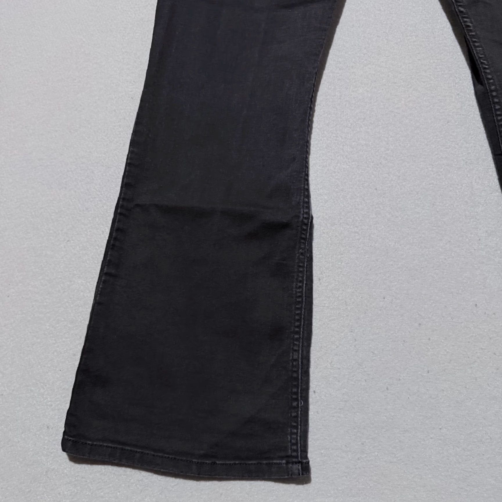 Lee Riders by Lee Women's Jeans Bootcut 18P Black Denim Stretch - Y2K Retro - Midrise 36 in Inseam 27 in Petite Regular Button Zip Front 5-Pocket Size 40" / US 18 - 5 Thumbnail