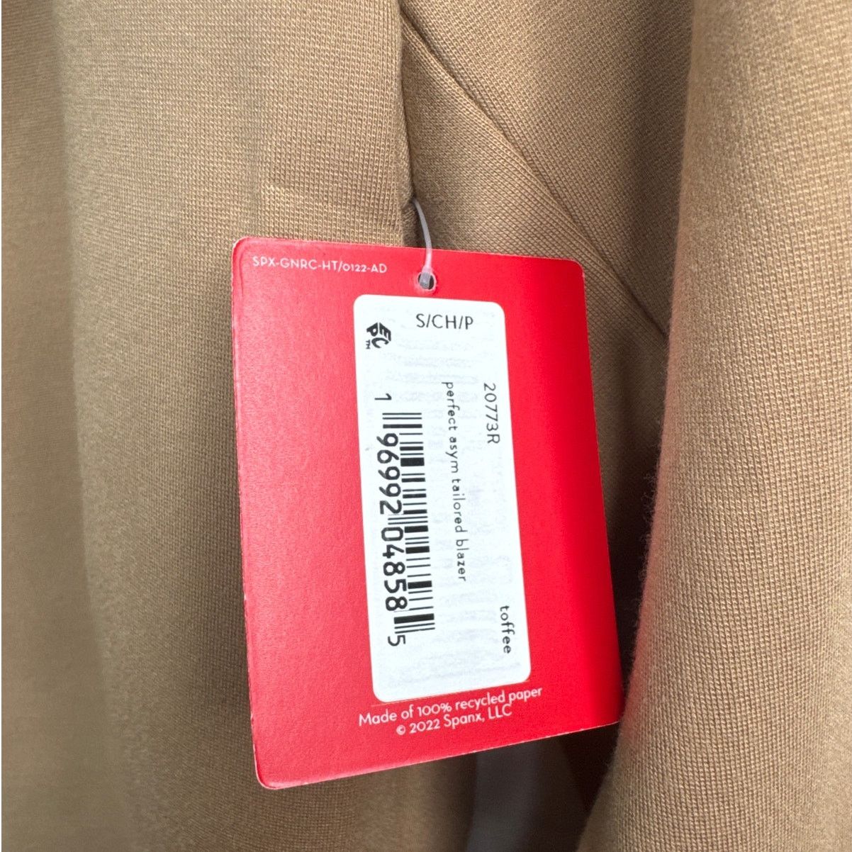 Spanx NWT Spanx Perfect Asymmetrical Tailored Blazer Toffee Size S Size S / US 4 / IT 40 - 7 Thumbnail
