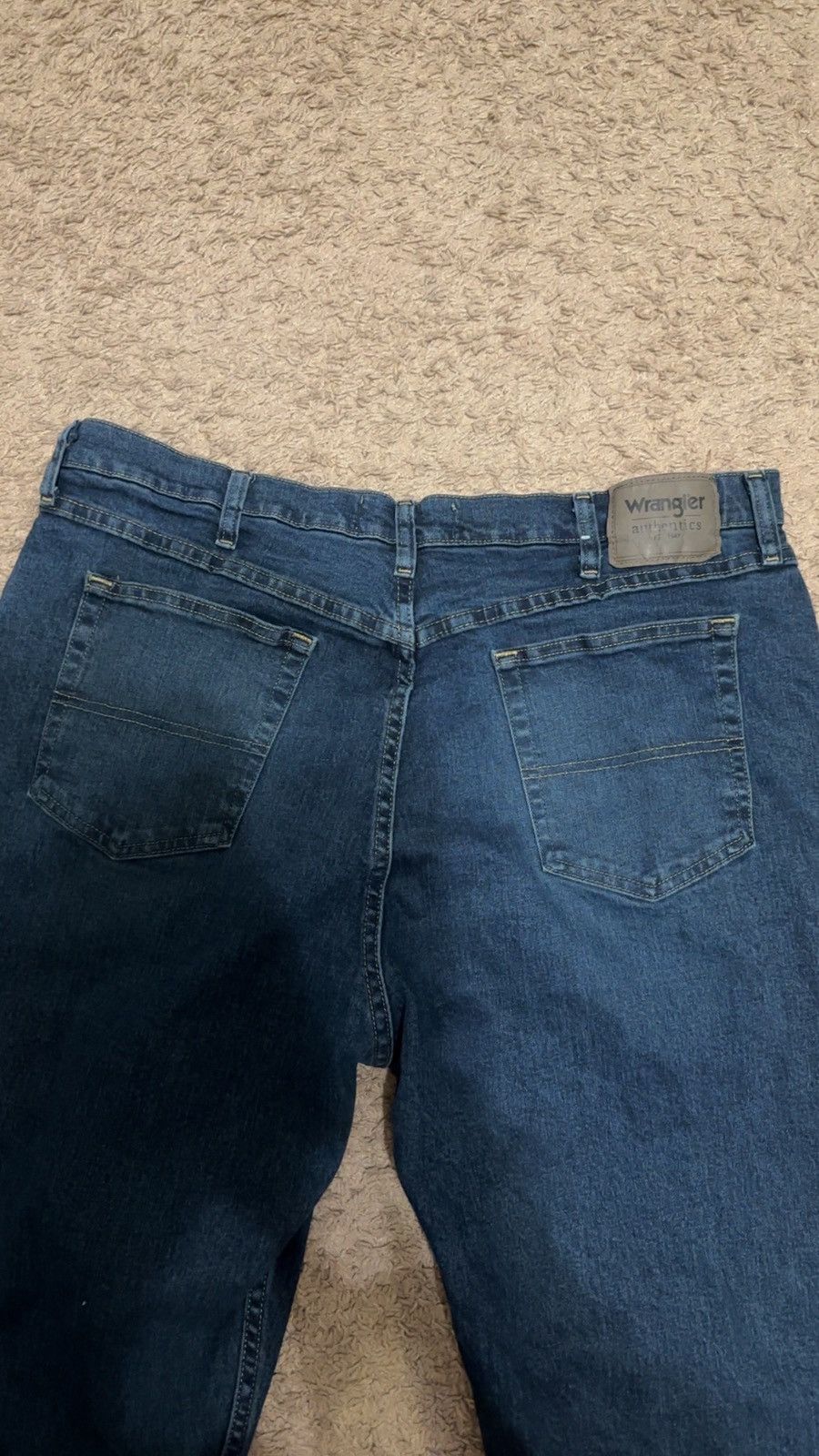 Vintage × Wrangler Wrangler blue vintage baggy jeans 36x38 retro used Size US 38 / EU 54 - 5 Thumbnail
