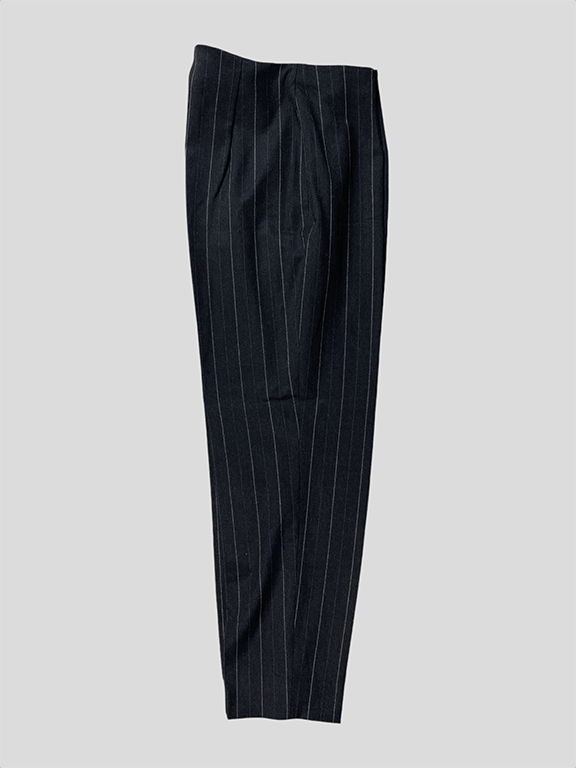Piazza Sempione Chalk stripe wool tapered pant Size 30" / US 8 / IT 44 - 6 Thumbnail