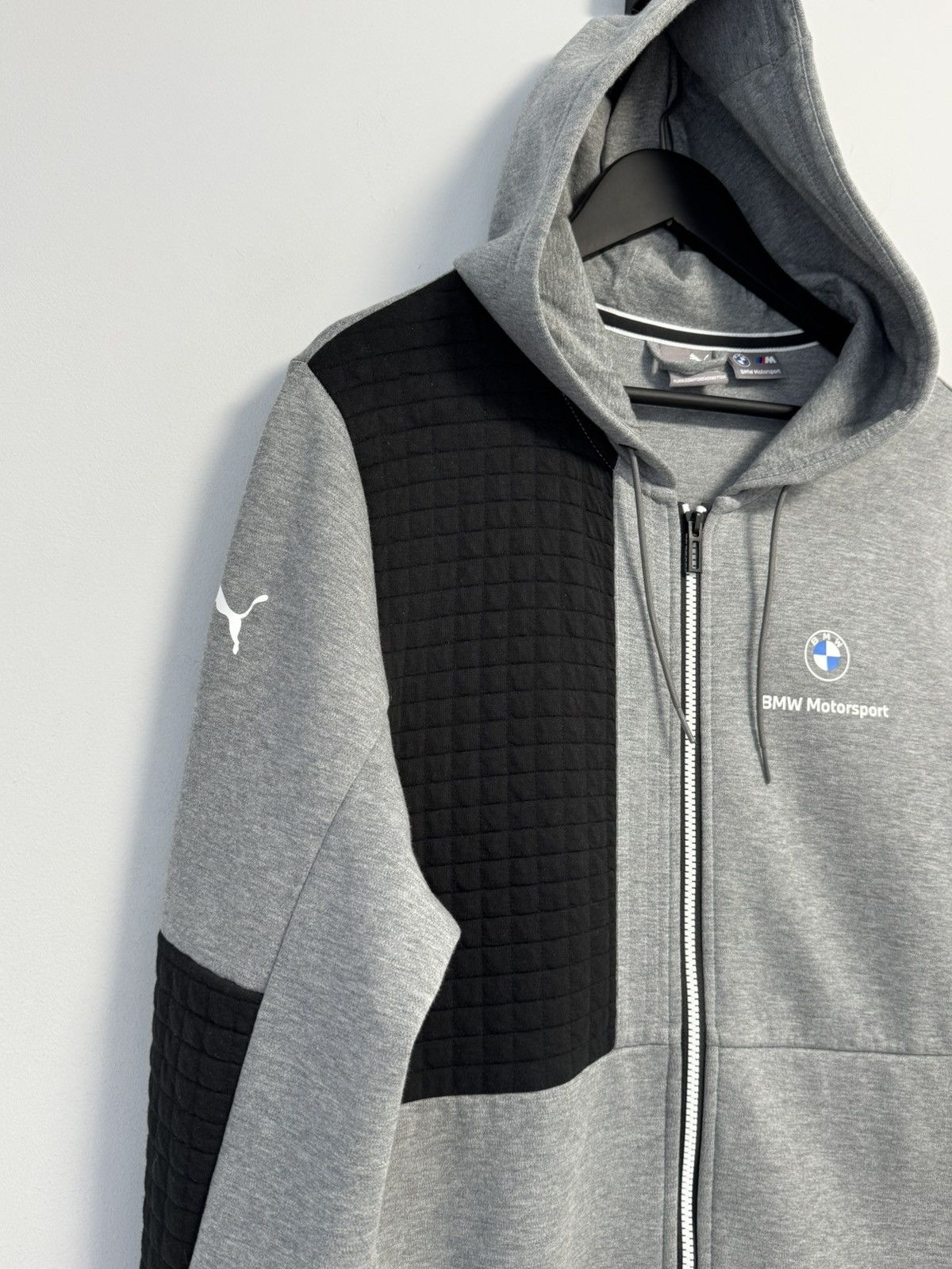 PUMA Men's BMW L Motorsport Full-Zip Hoodie GRAY