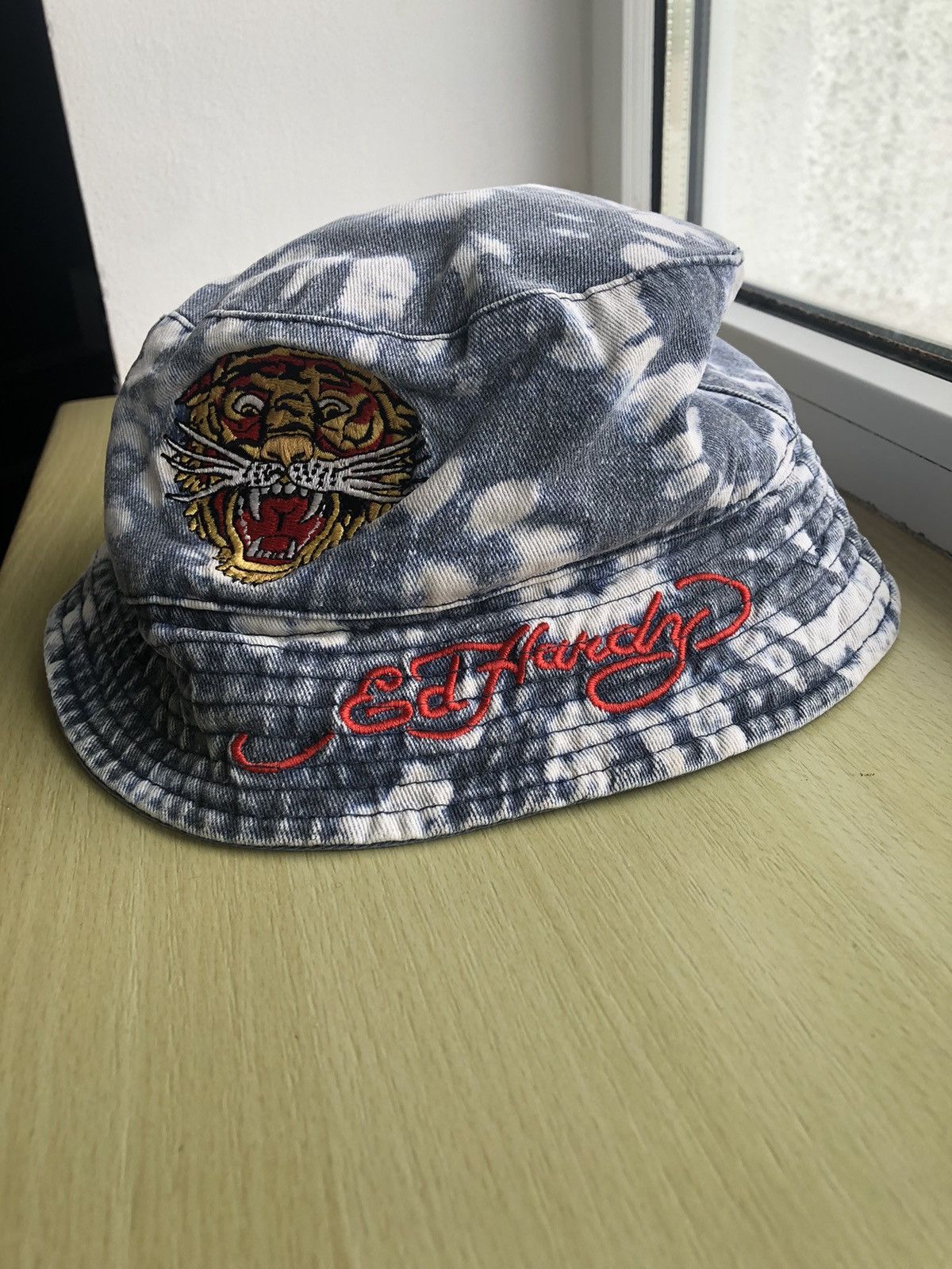 Ed Hardy RARE ED HARDY DENIM QUALITY BUCKET HAT Size ONE SIZE - 4 Thumbnail