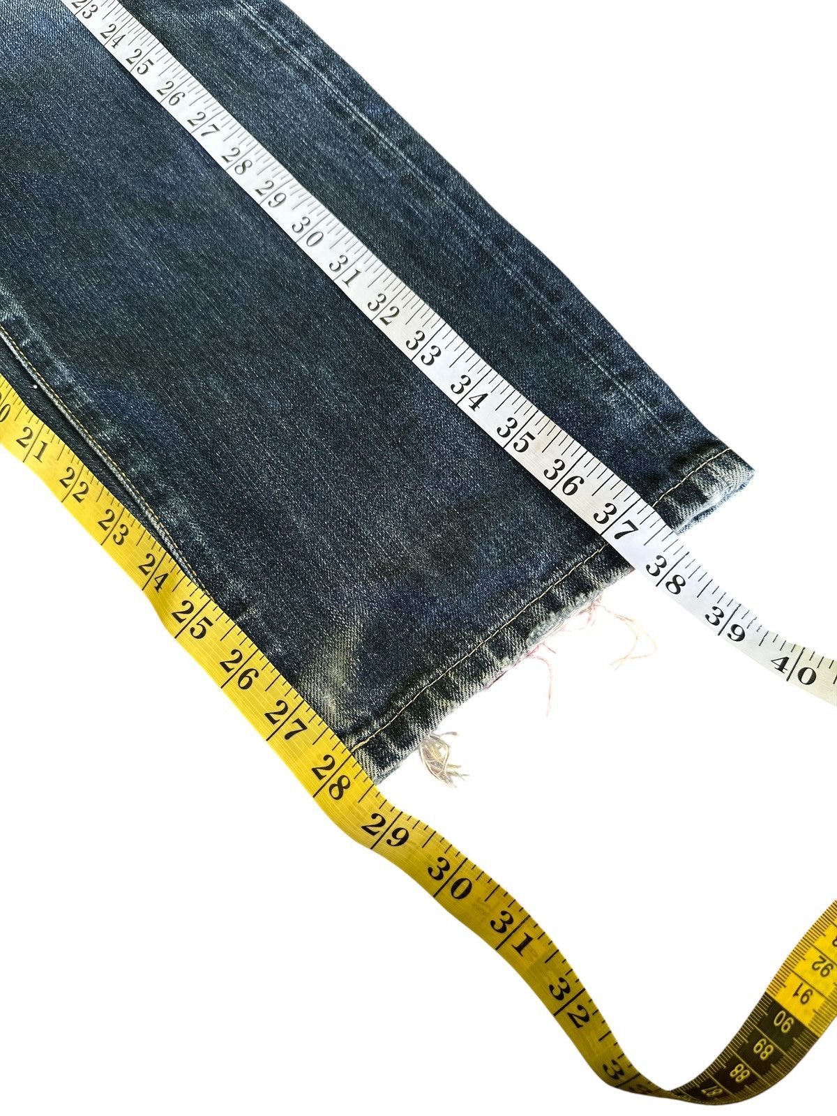 Japanese Brand Distress Uniqlo Selvedge 32x37 . Size US 32 / EU 48 - 9 Thumbnail