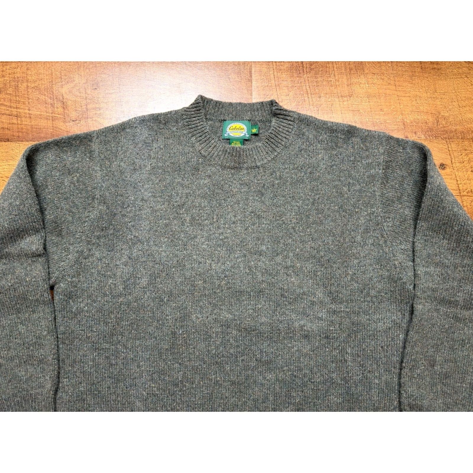 Vintage Cabela's Men’s Ragg Wool Crewneck Pullover Sweater L Green Vintage Size US L / EU 52-54 / 3 - 2 Thumbnail